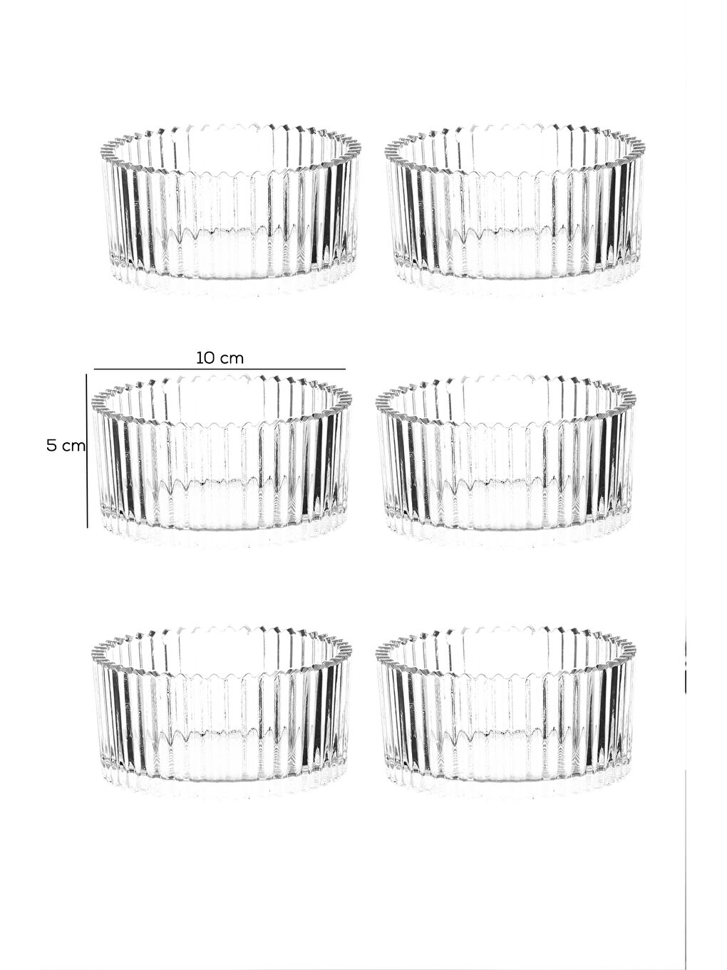 Renksiz İstanbul 6 Parça Cam Çerezlik Sunum Magnolia-magnolya Kasesi-2