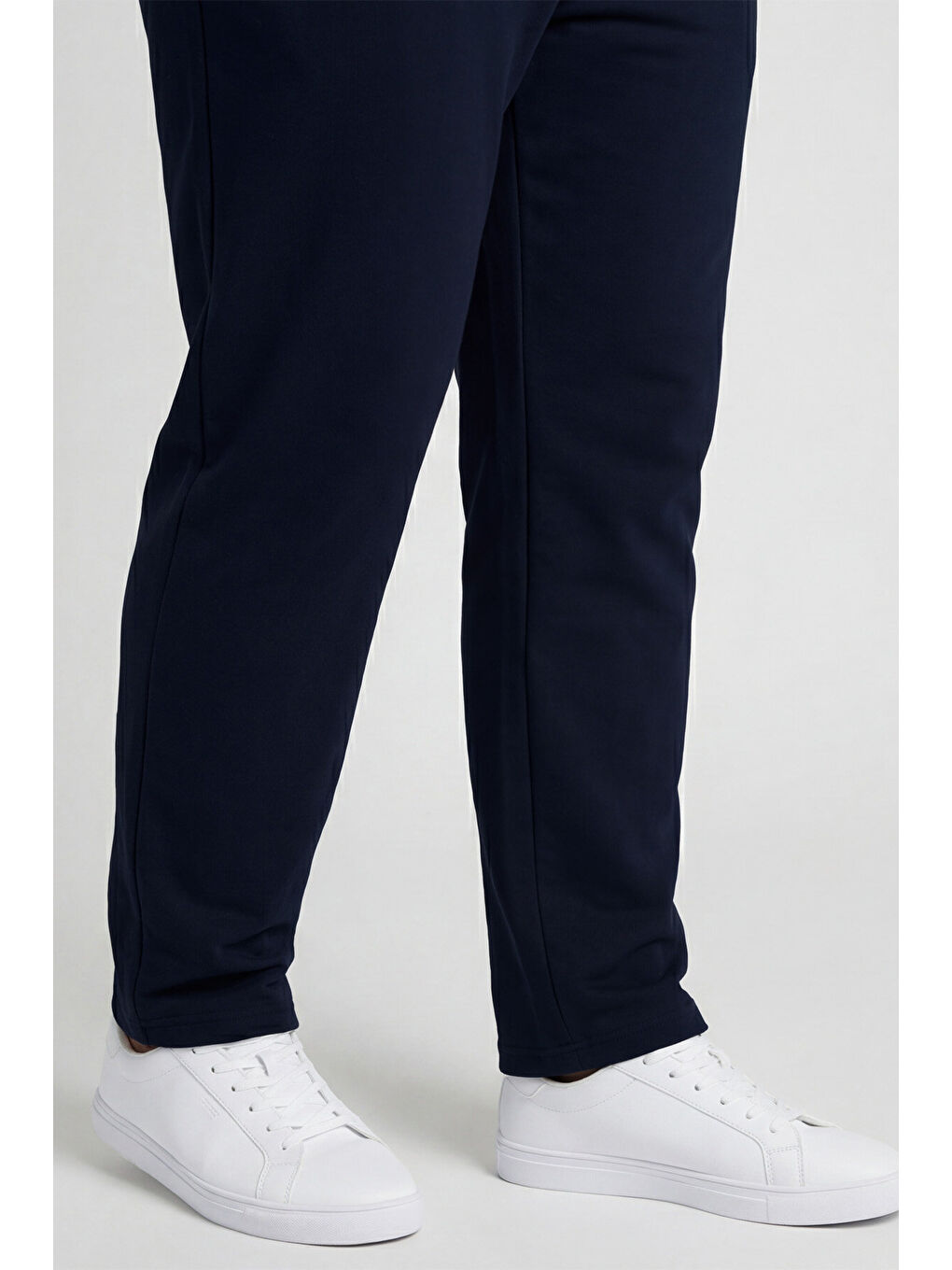 Lacivert Dik Yaka Battal Büyük Beden Erkek Eşofman Takım - 85176-1