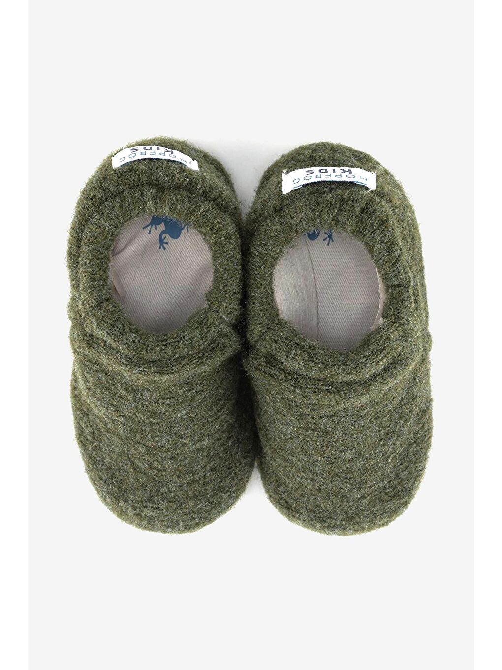 Recycled Woo Wooly Yünlü Haki Barefoot Patik (Hediye Seti)