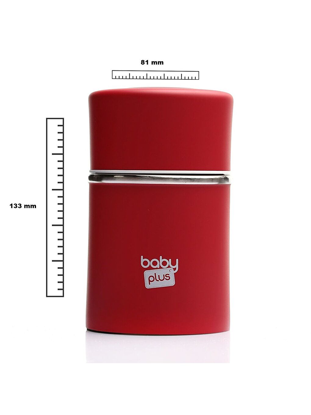 Paslanmaz Çelik Kırmızı Bebek Mama Saklama Termosu 260 ml-1