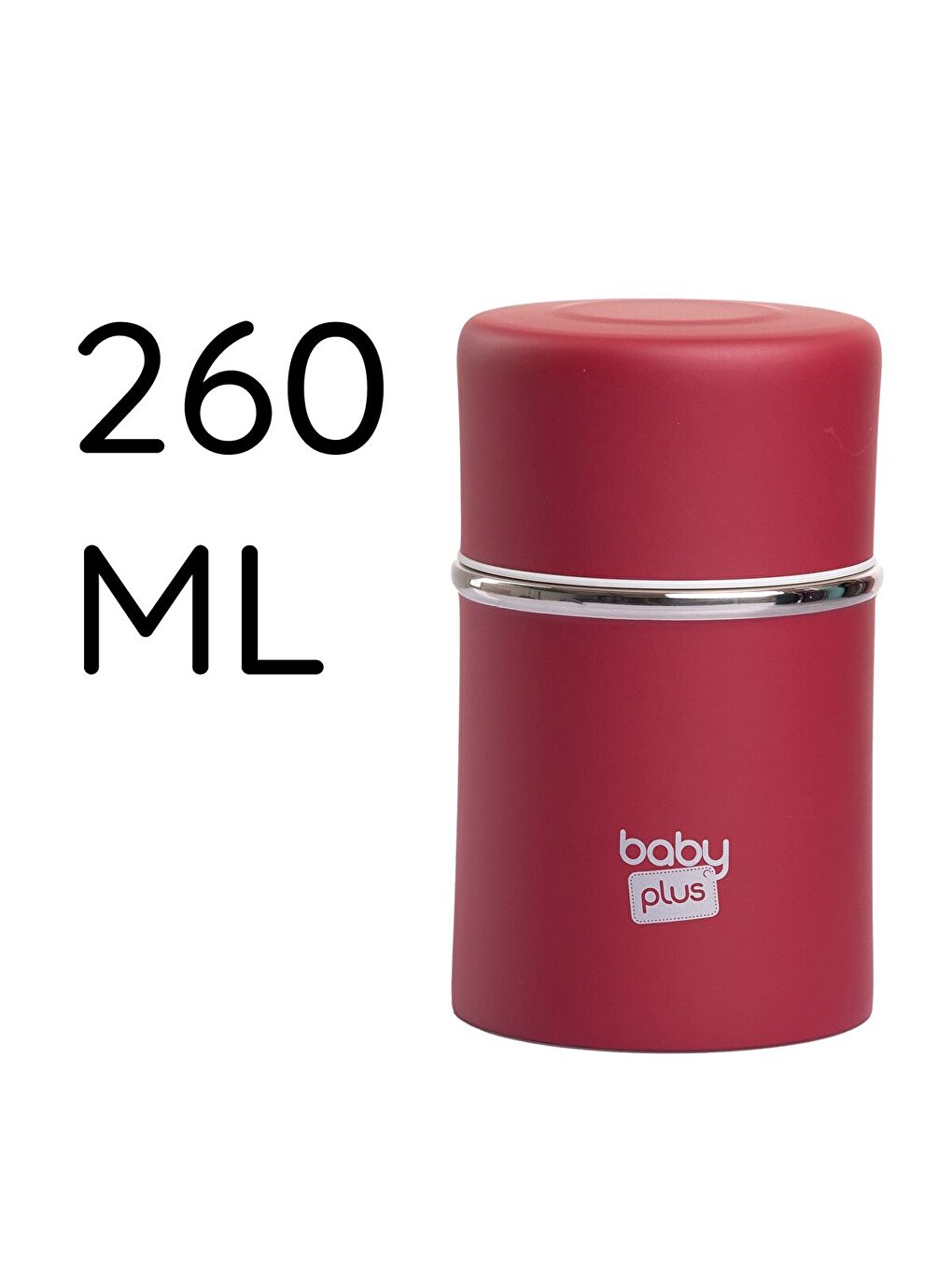 Paslanmaz Çelik Kırmızı Bebek Mama Saklama Termosu 260 ml-2