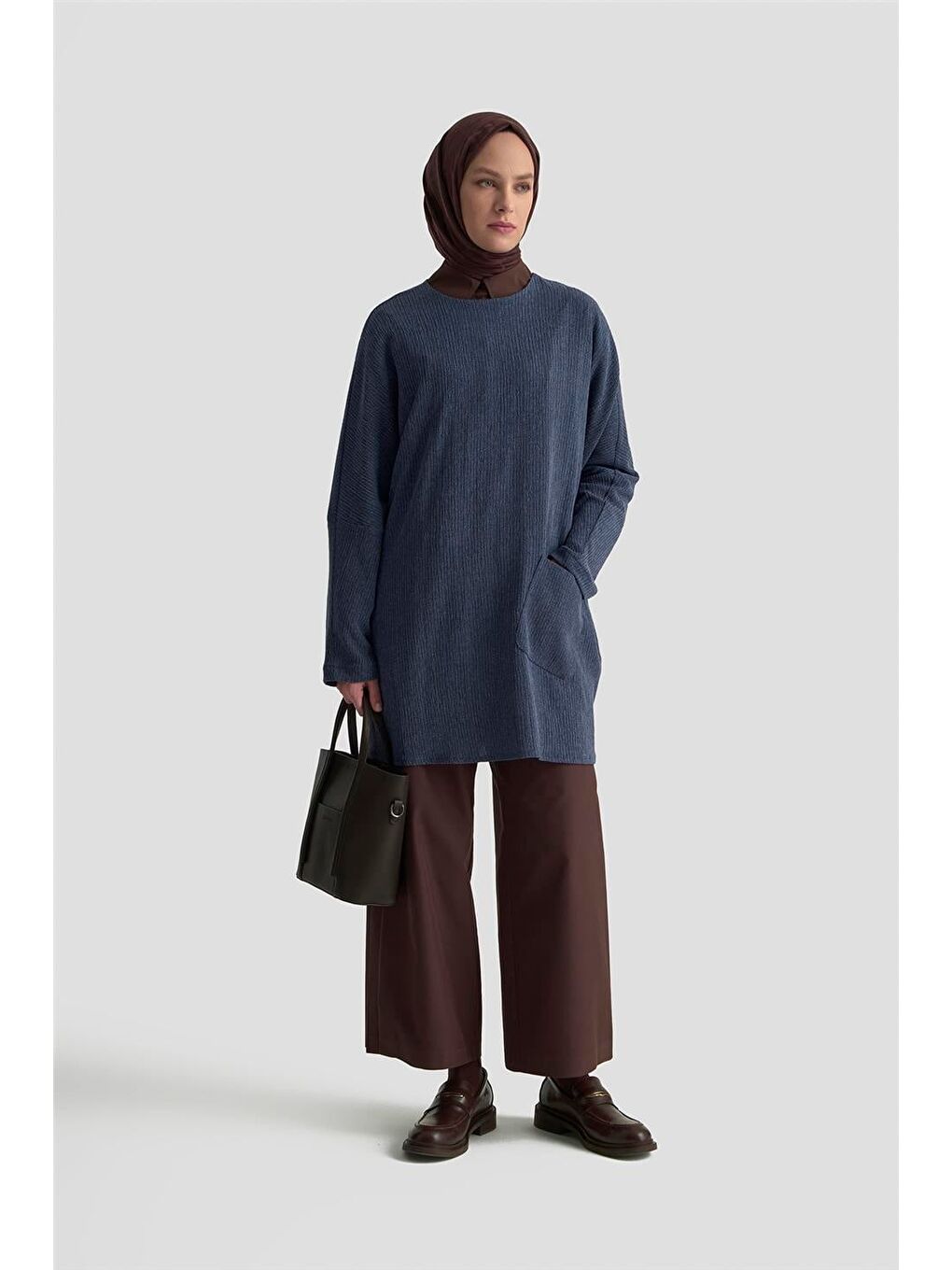 Basic Örme Tunik 25Kd1118 İndigo-1