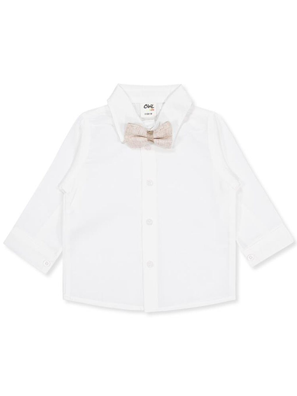 Bej Baby Takım Elbise Görünümlü 6-18 Ay Takım-1