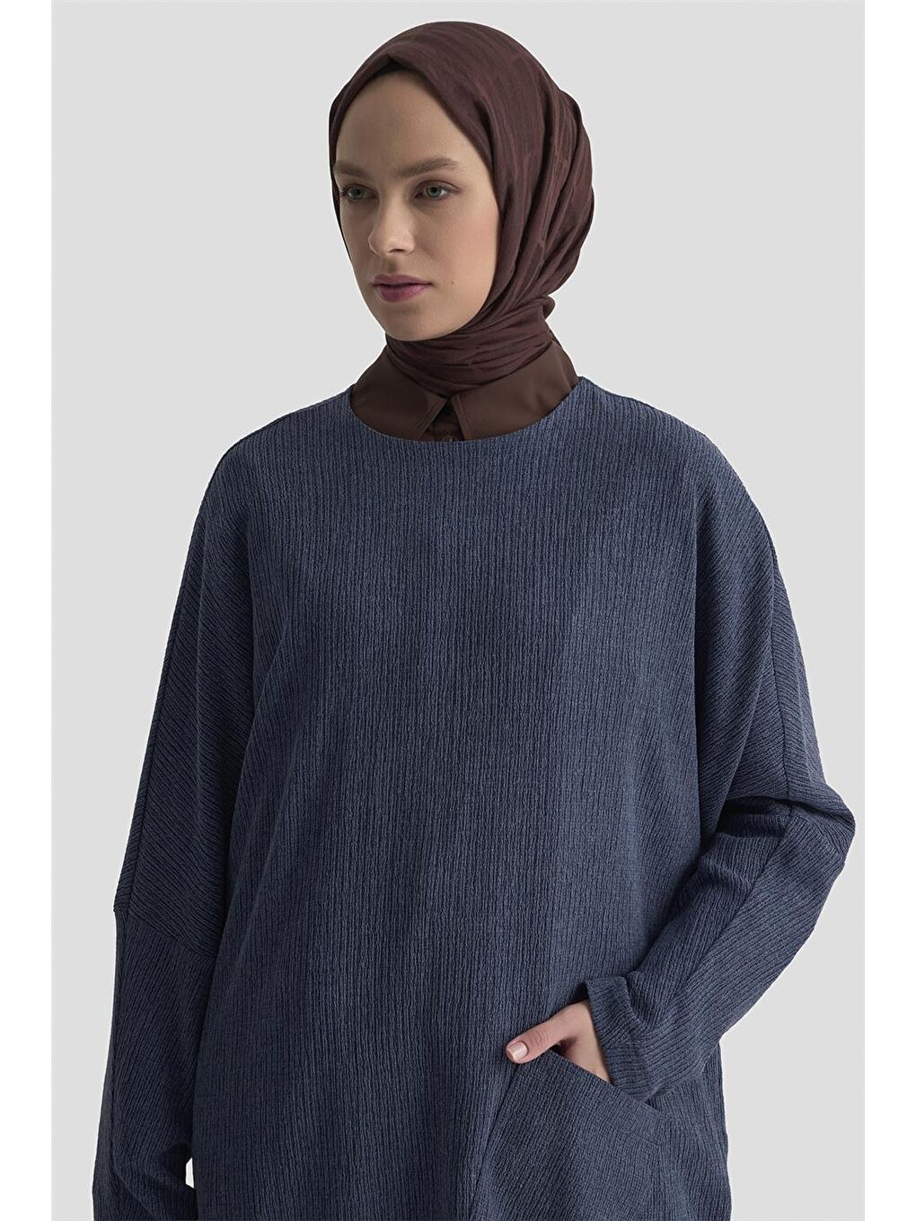Basic Örme Tunik 25Kd1118 İndigo-2