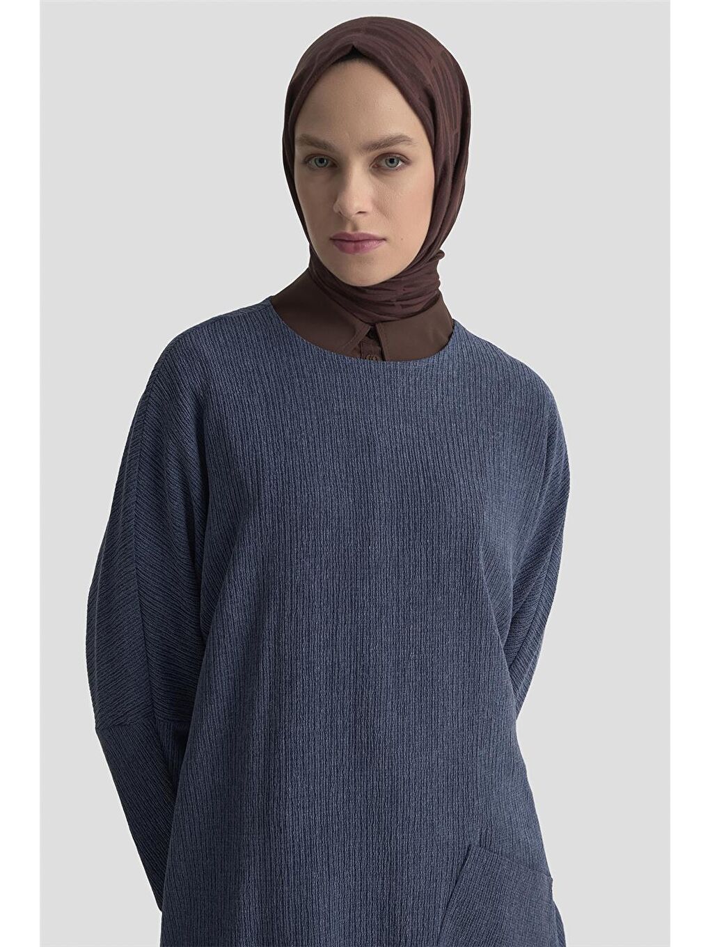 Basic Örme Tunik 25Kd1118 İndigo-3