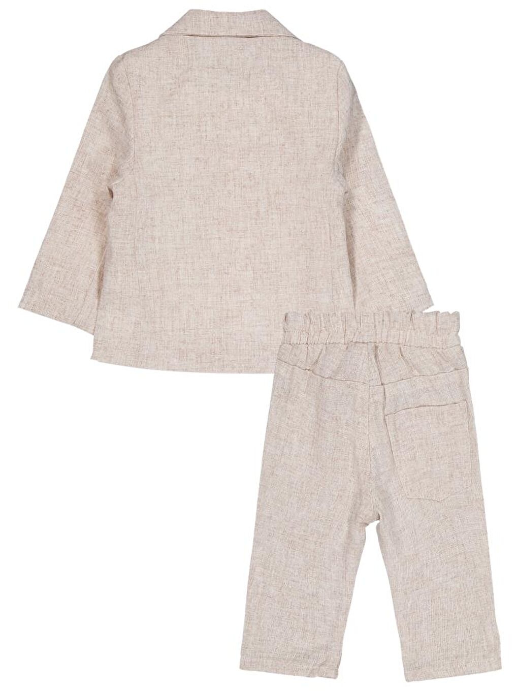 Bej Baby Takım Elbise Görünümlü 6-18 Ay Takım-2