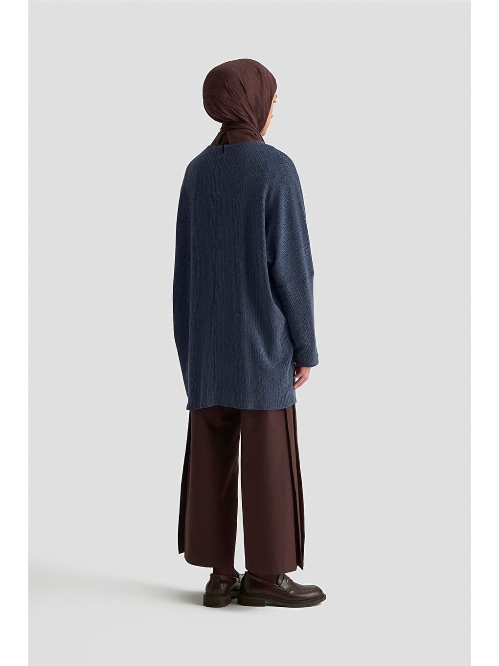 Basic Örme Tunik 25Kd1118 İndigo-4