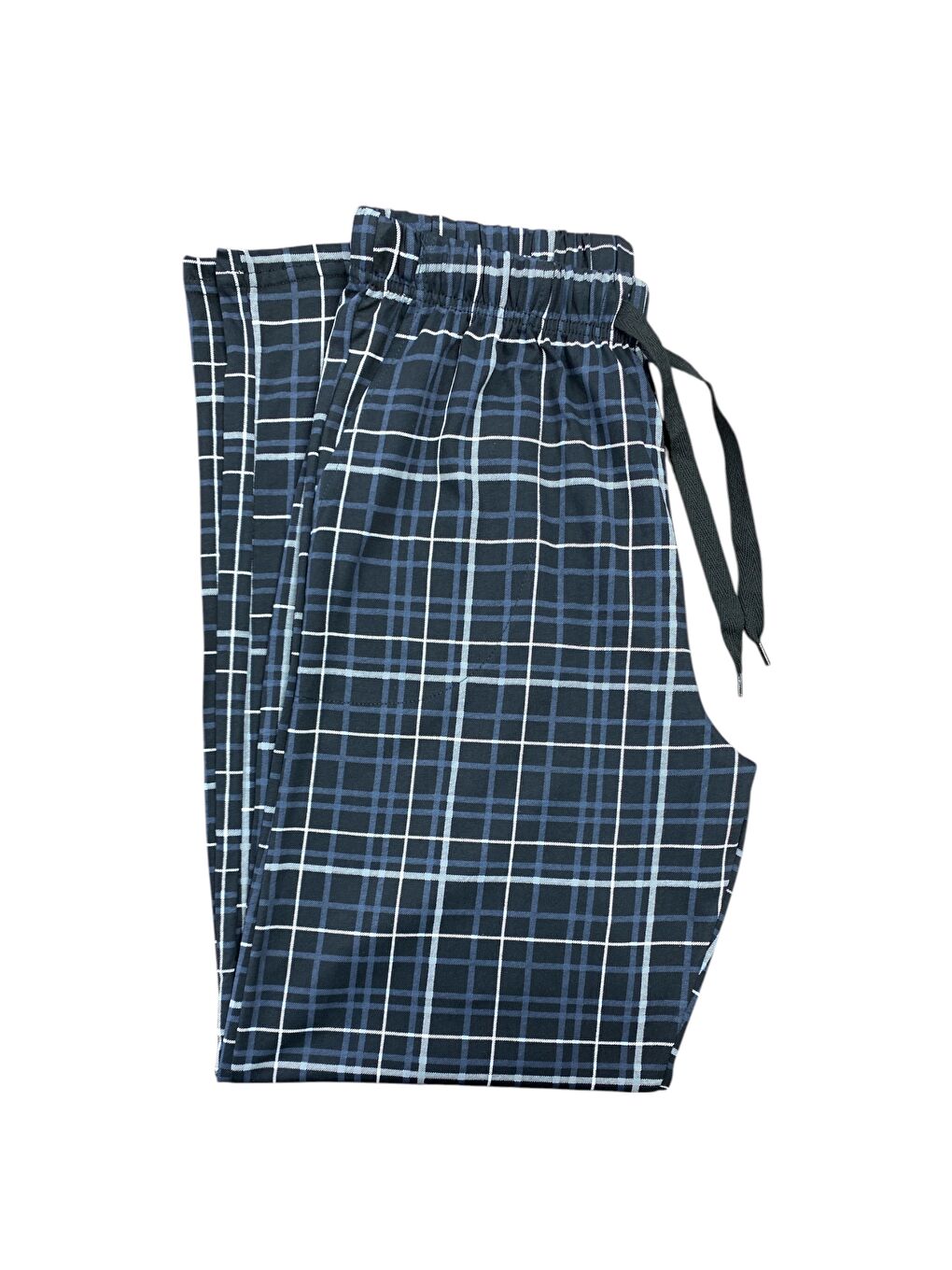 Antrasit Erkek %100 Doğal Pamuk Cepli Yüksek Kalite Rahat Pijama Altı-3