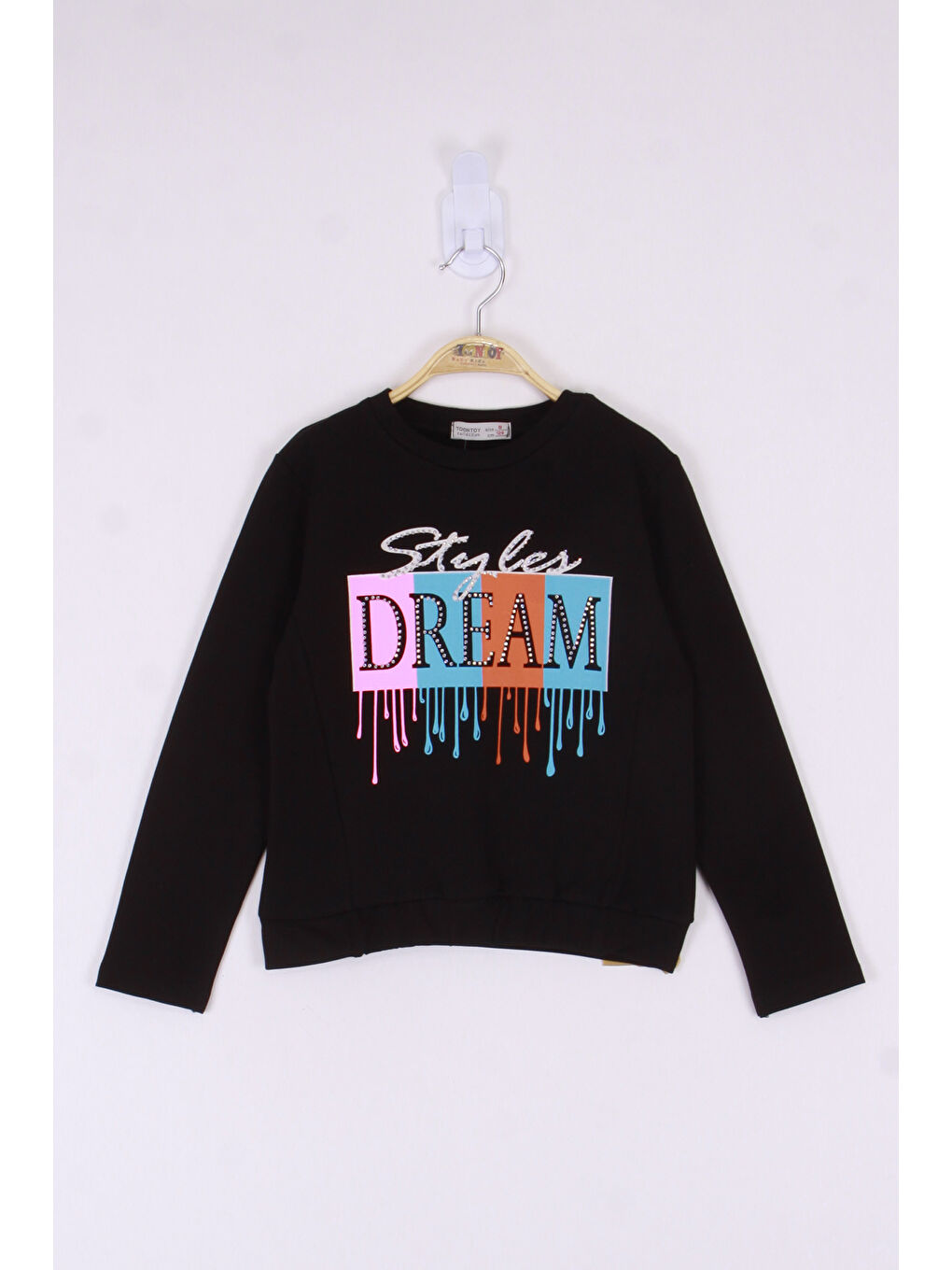 Lacivert Kız Çocuk Dream Baskılı Tişört