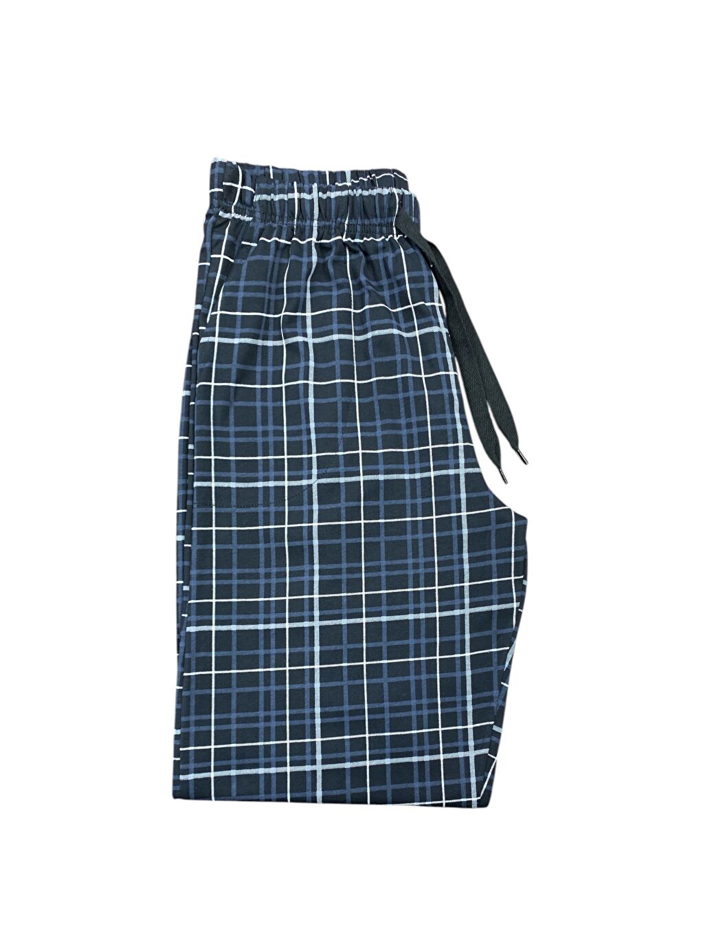 Antrasit Erkek %100 Doğal Pamuk Cepli Yüksek Kalite Rahat Pijama Altı-4