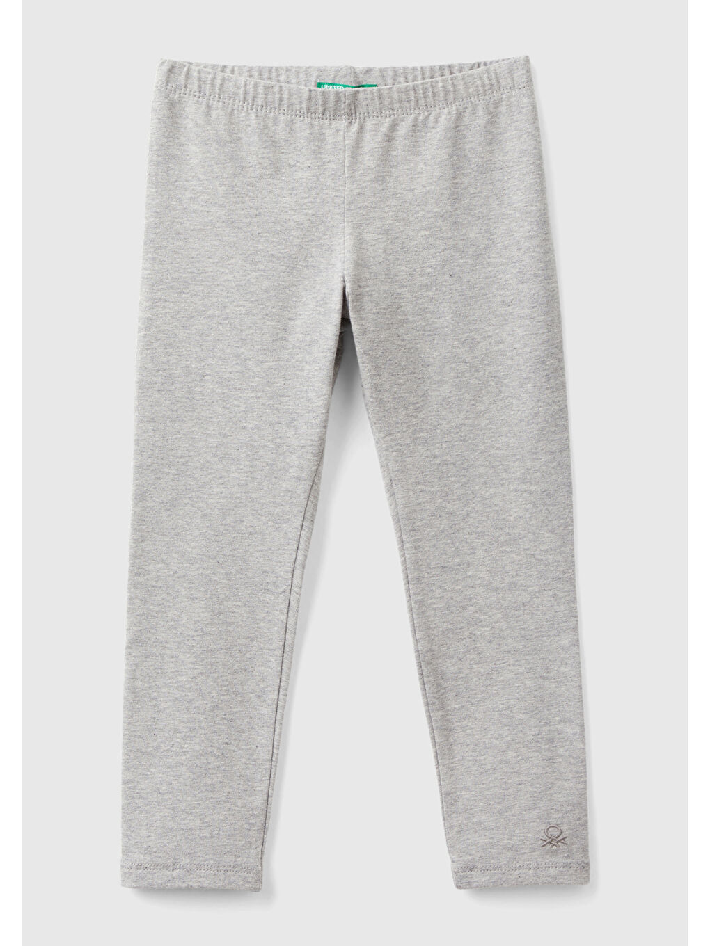 Kız Çocuk Gri Melanj   Uzun Tayt