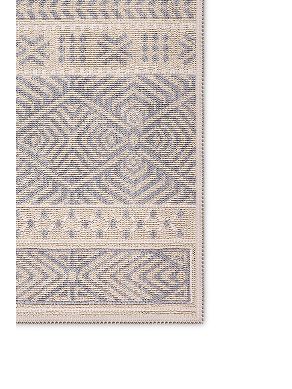 Ankara Doğal Pamuklu 2'li Banyo Paspas Seti 60x100+50x60 cm Gri-1