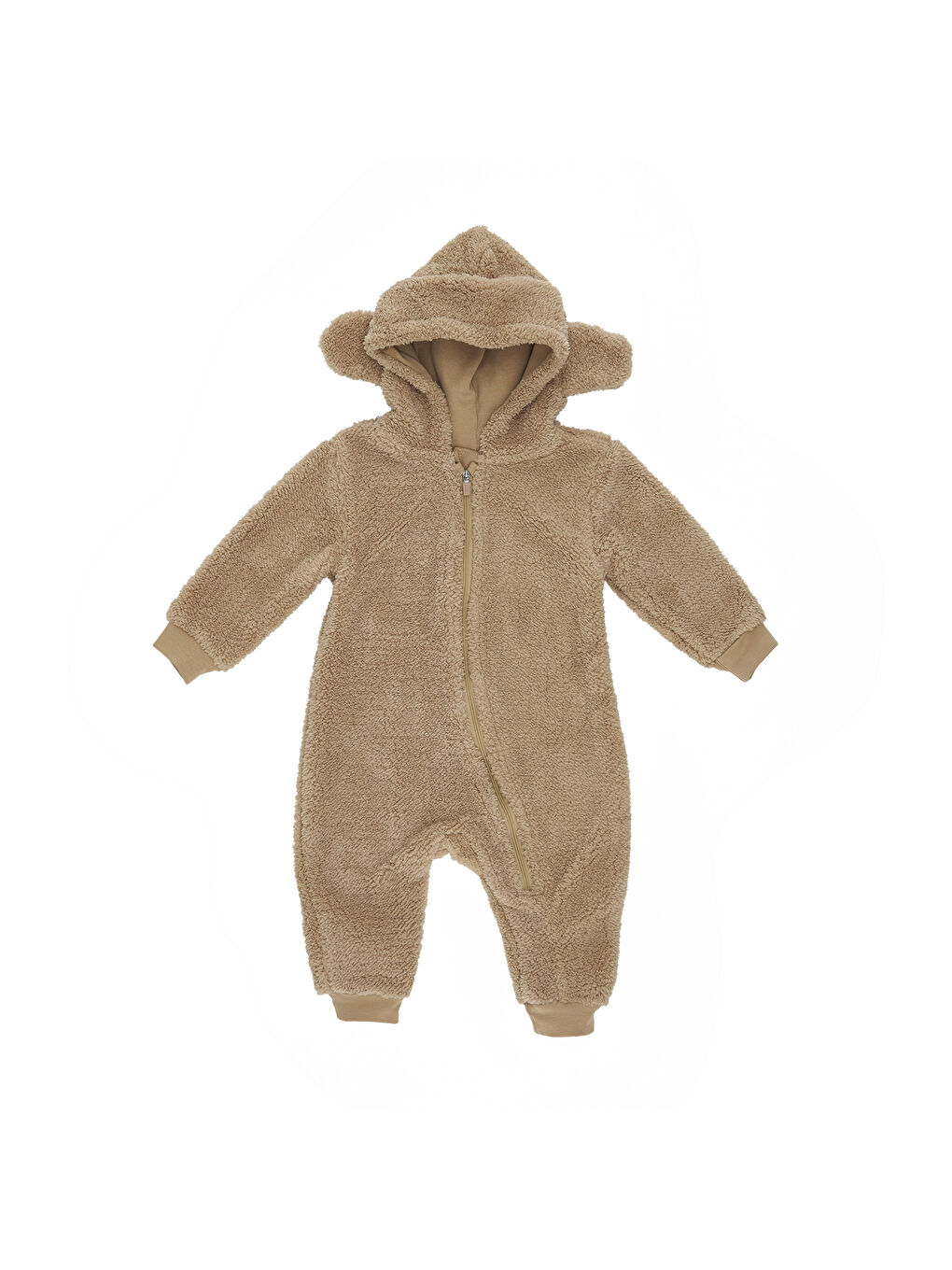 Kahverengi Erkek Çocuk Yumuşak Dokulu Tulum