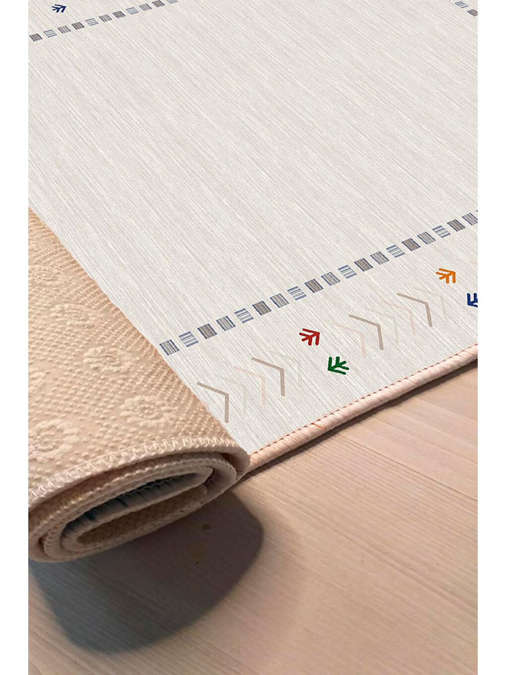 Gri Dekoratif Özel Tasarım Modern Halı 60x100 cm-4