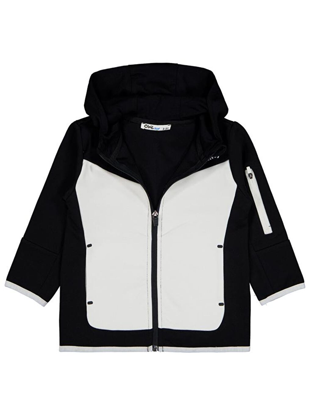 Siyah Boys Some Qualıty Baskılı 2-5 Yaş Hırka-3