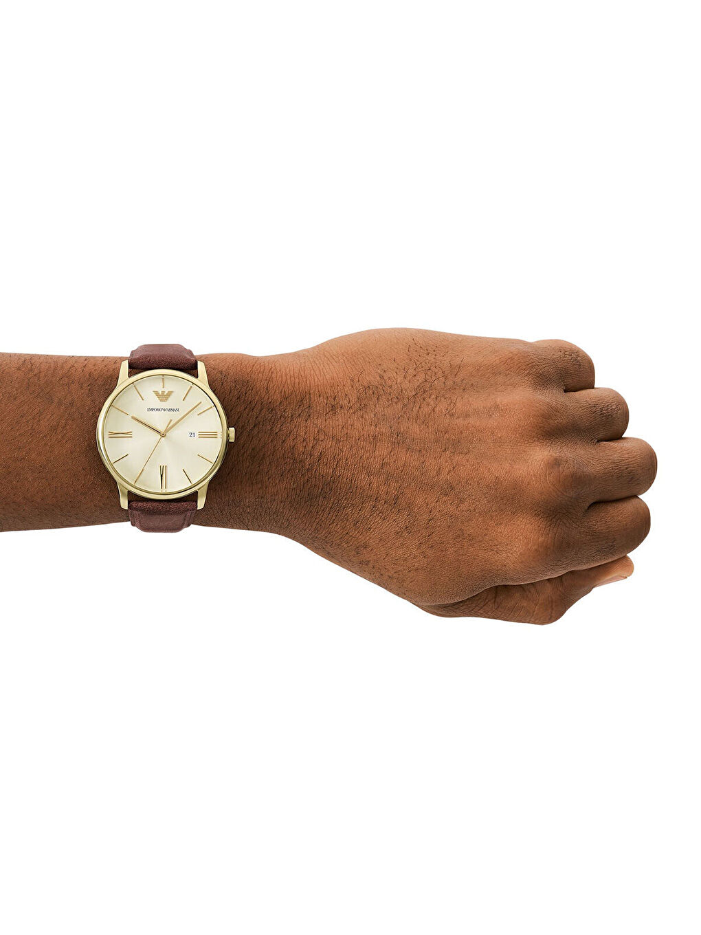 Kahverengi AR11610 Erkek Kol Saati-3