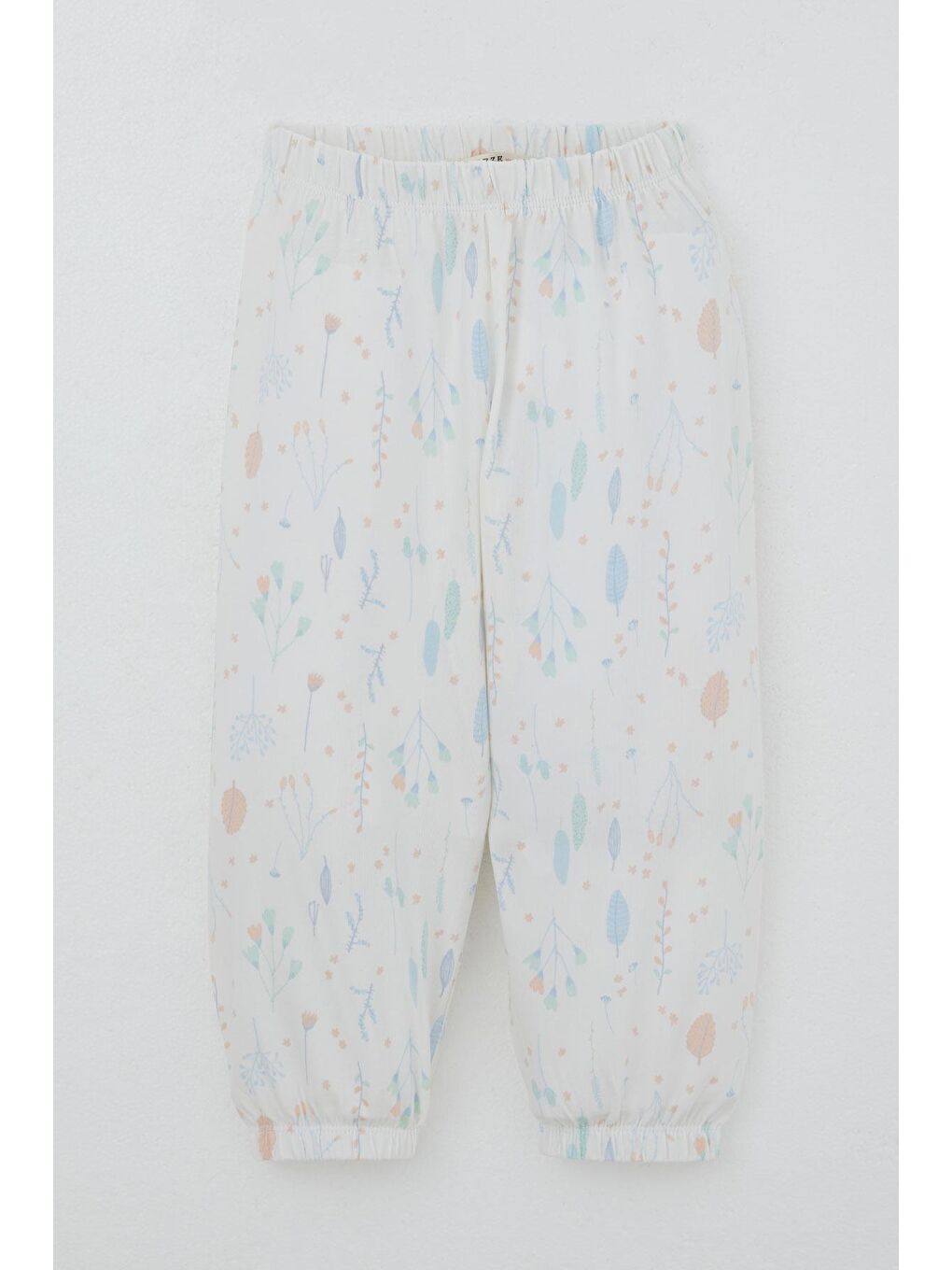 Kız Bebek Bahar Fısıltısı Renkli Yapraklar Desenli Ekru (9 Ay-3 Yaş)-3