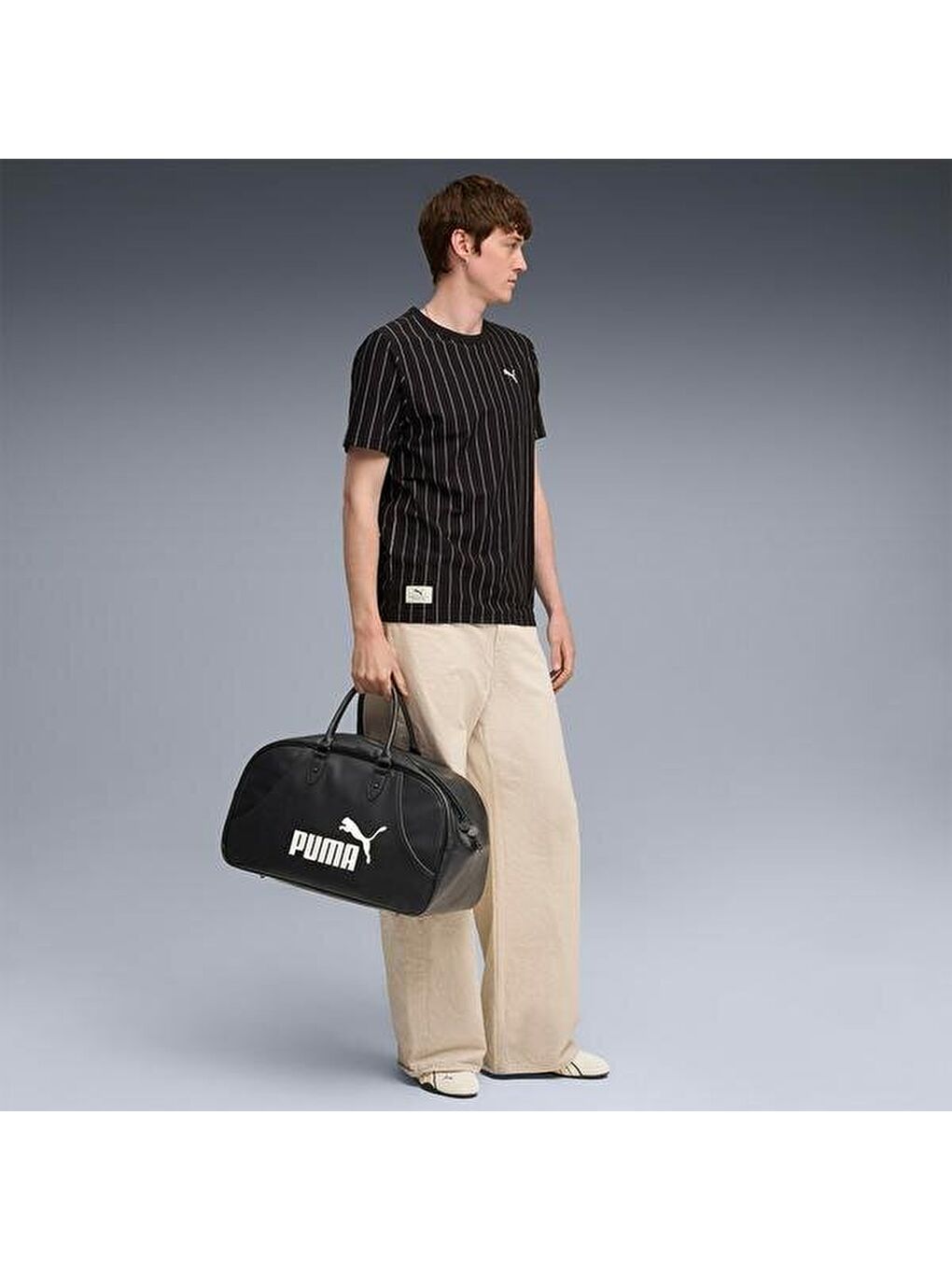 Class Striped Erkek Siyah Tişört-2