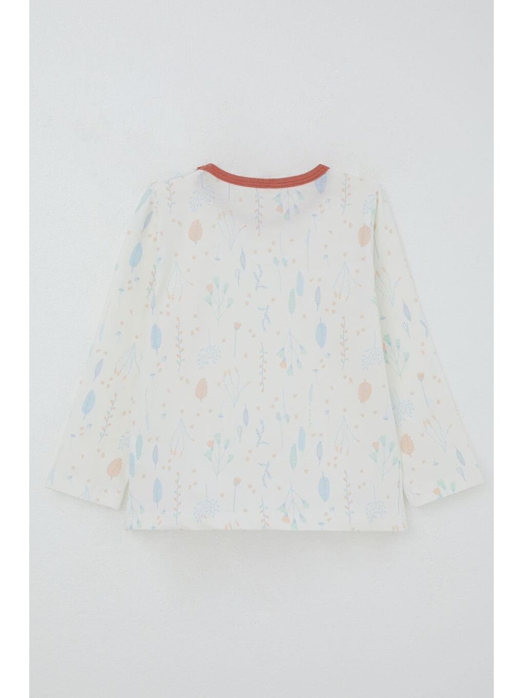 Kız Bebek Bahar Fısıltısı Renkli Yapraklar Desenli Ekru (9 Ay-3 Yaş)-4