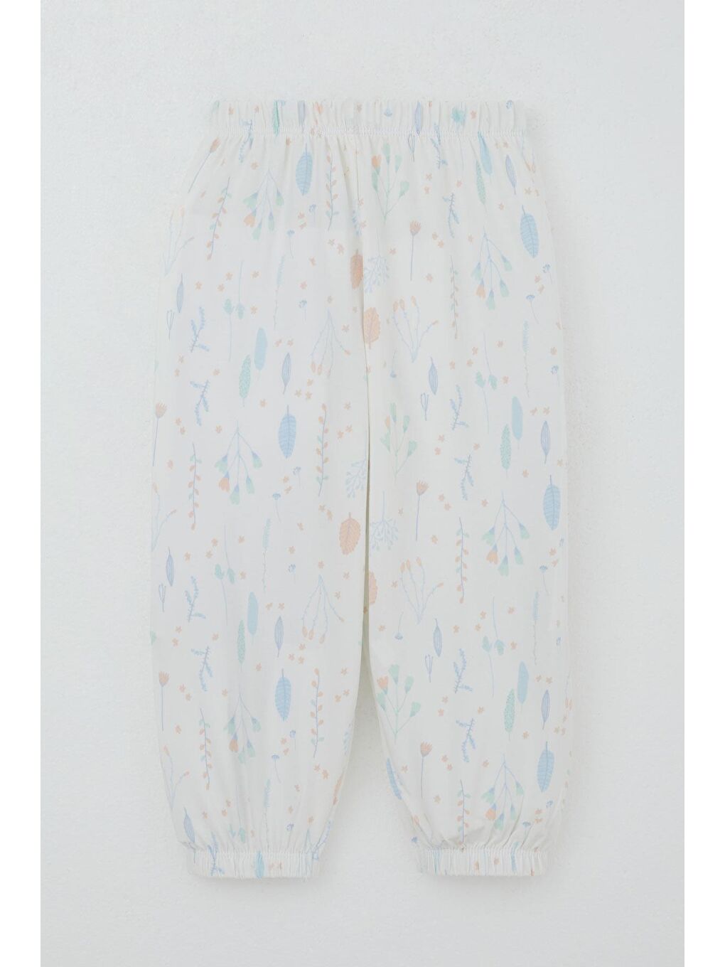 Kız Bebek Bahar Fısıltısı Renkli Yapraklar Desenli Ekru (9 Ay-3 Yaş)-5