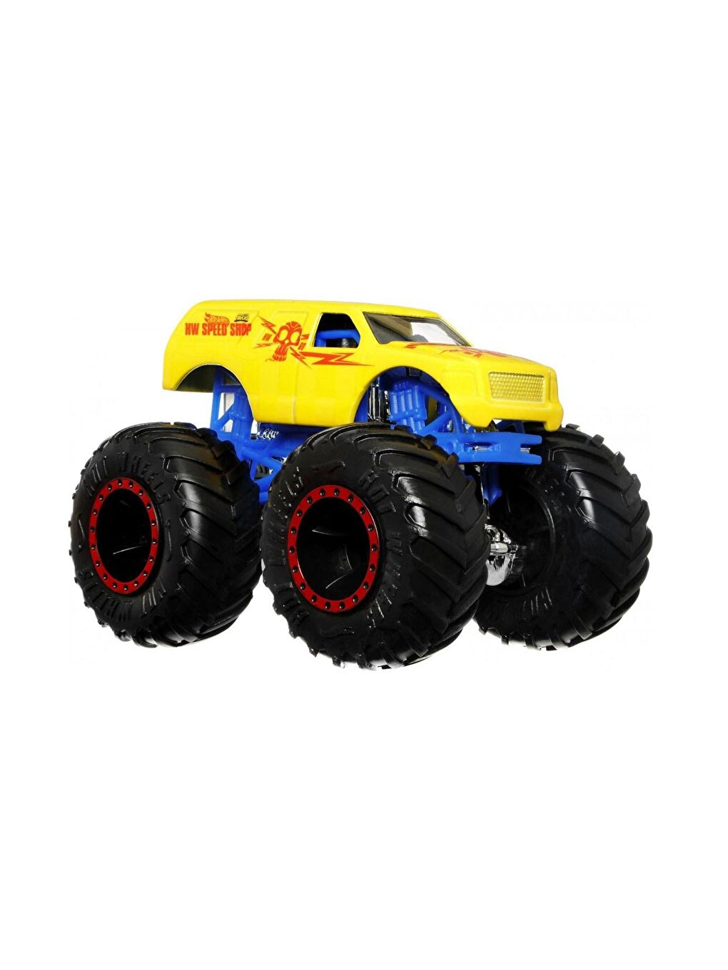 Hot Wheels Beyaz-Renklibaskı Monster Trucks Renk Değiştiren Araçlar HGX10