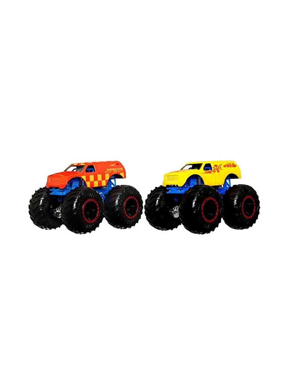 Hot Wheels Beyaz-Renklibaskı Monster Trucks Renk Değiştiren Araçlar HGX10 - 1