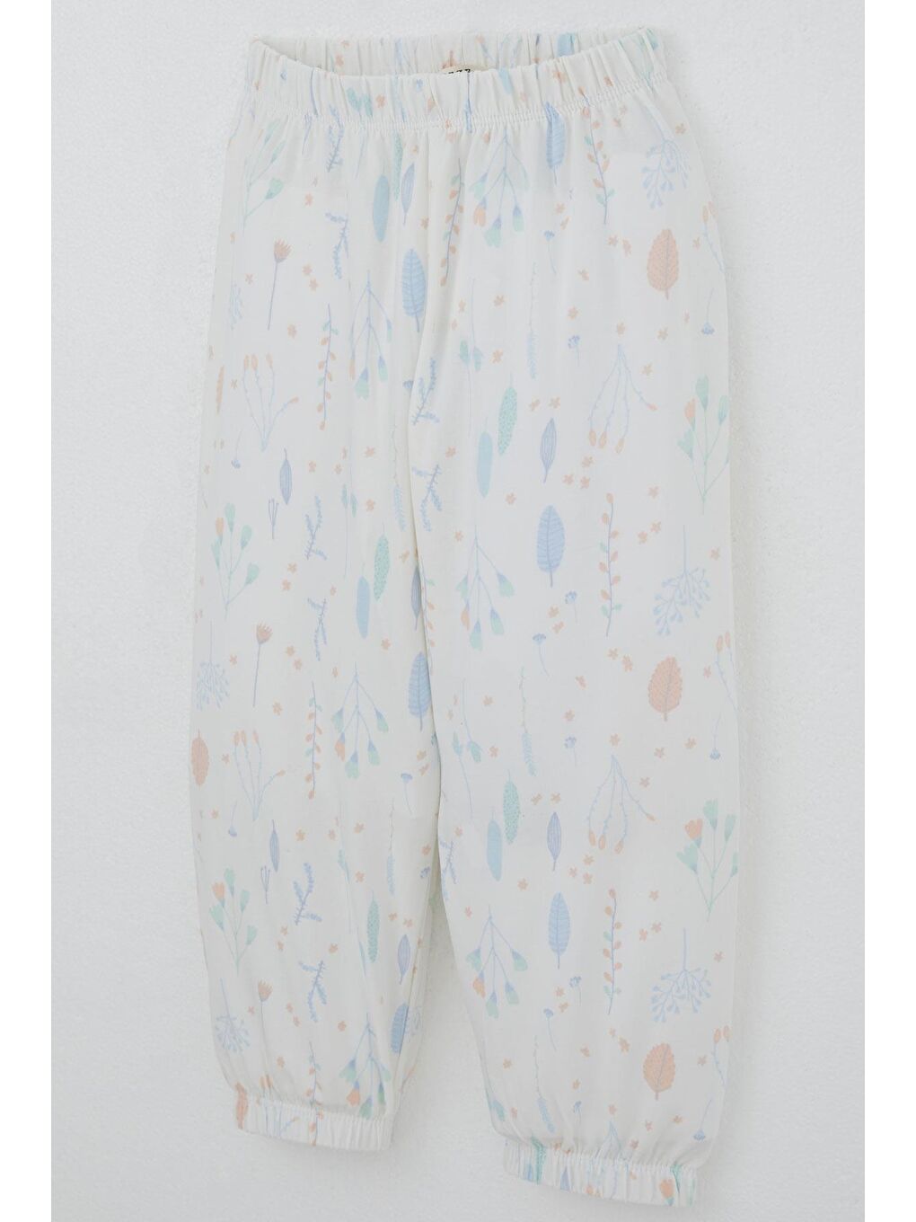 Kız Bebek Bahar Fısıltısı Renkli Yapraklar Desenli Ekru (9 Ay-3 Yaş)-7