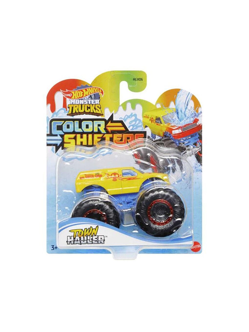 Hot Wheels Beyaz-Renklibaskı Monster Trucks Renk Değiştiren Araçlar HGX10 - 2