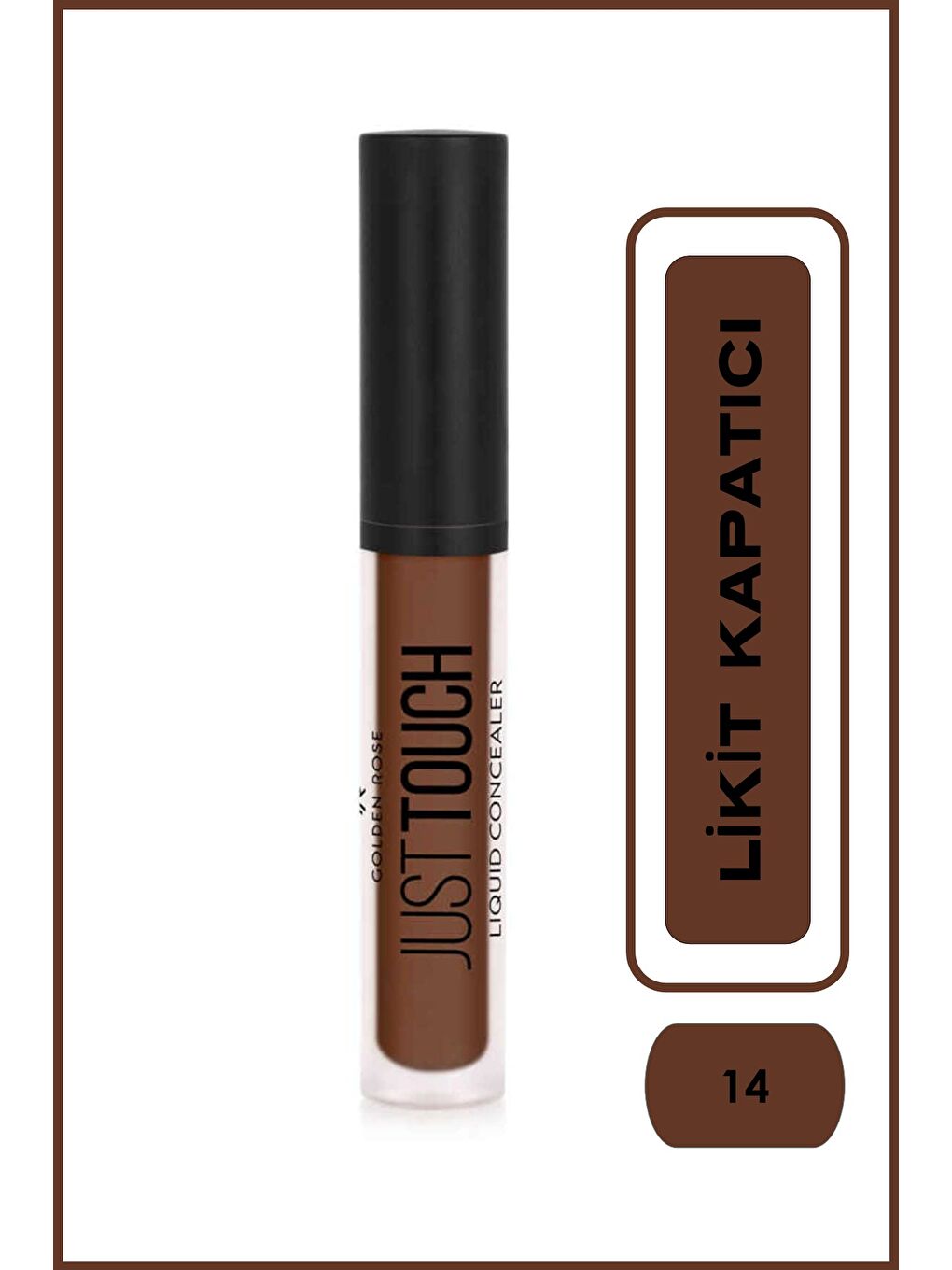 Just Touch Liquid Concealer - 14 - Vitamin E ve Niacinamide İçeren Likit Kapatıcı