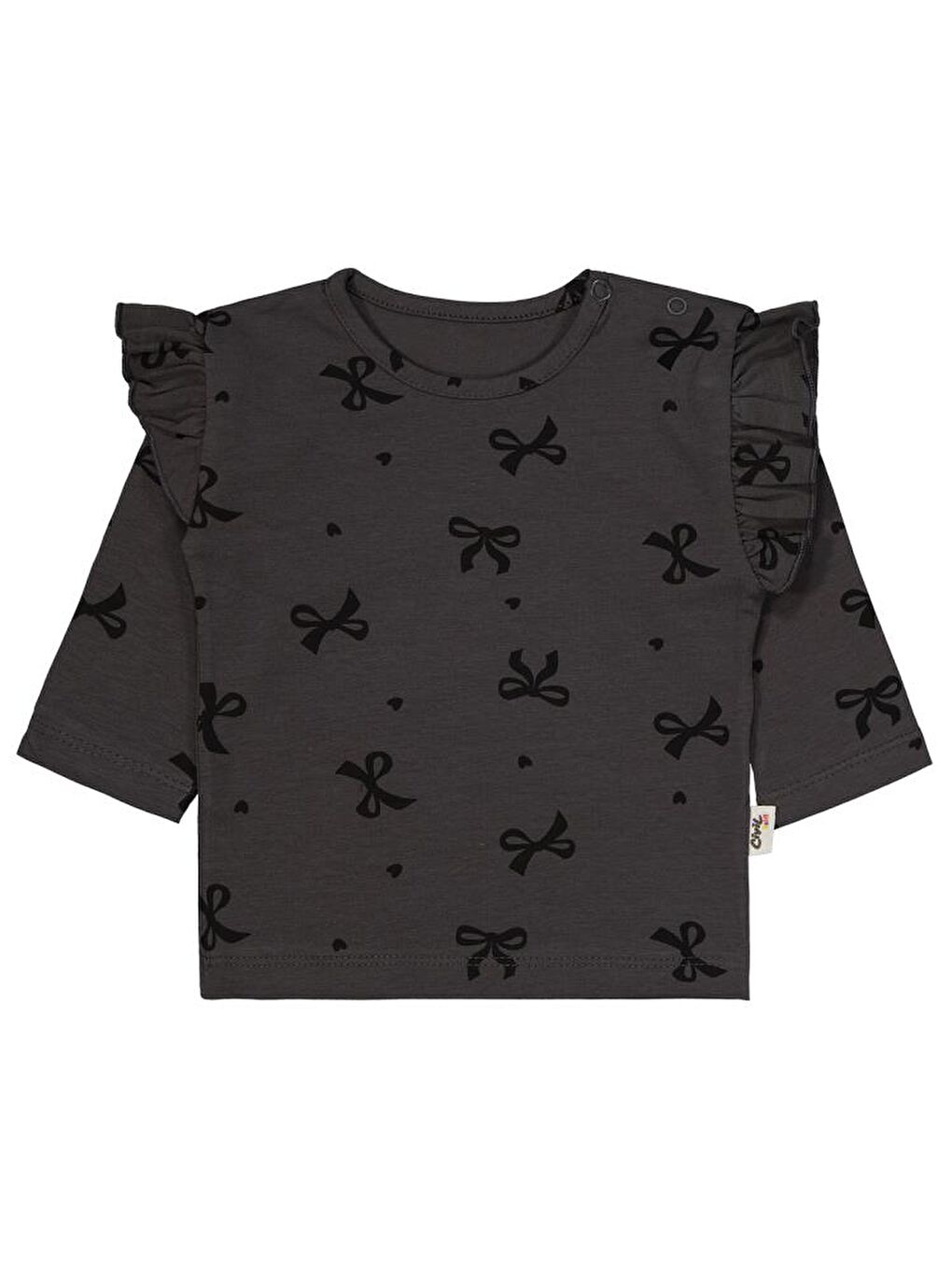 Antrasit Baby Fiyonk Empirme 6-18 Ay Takım-2