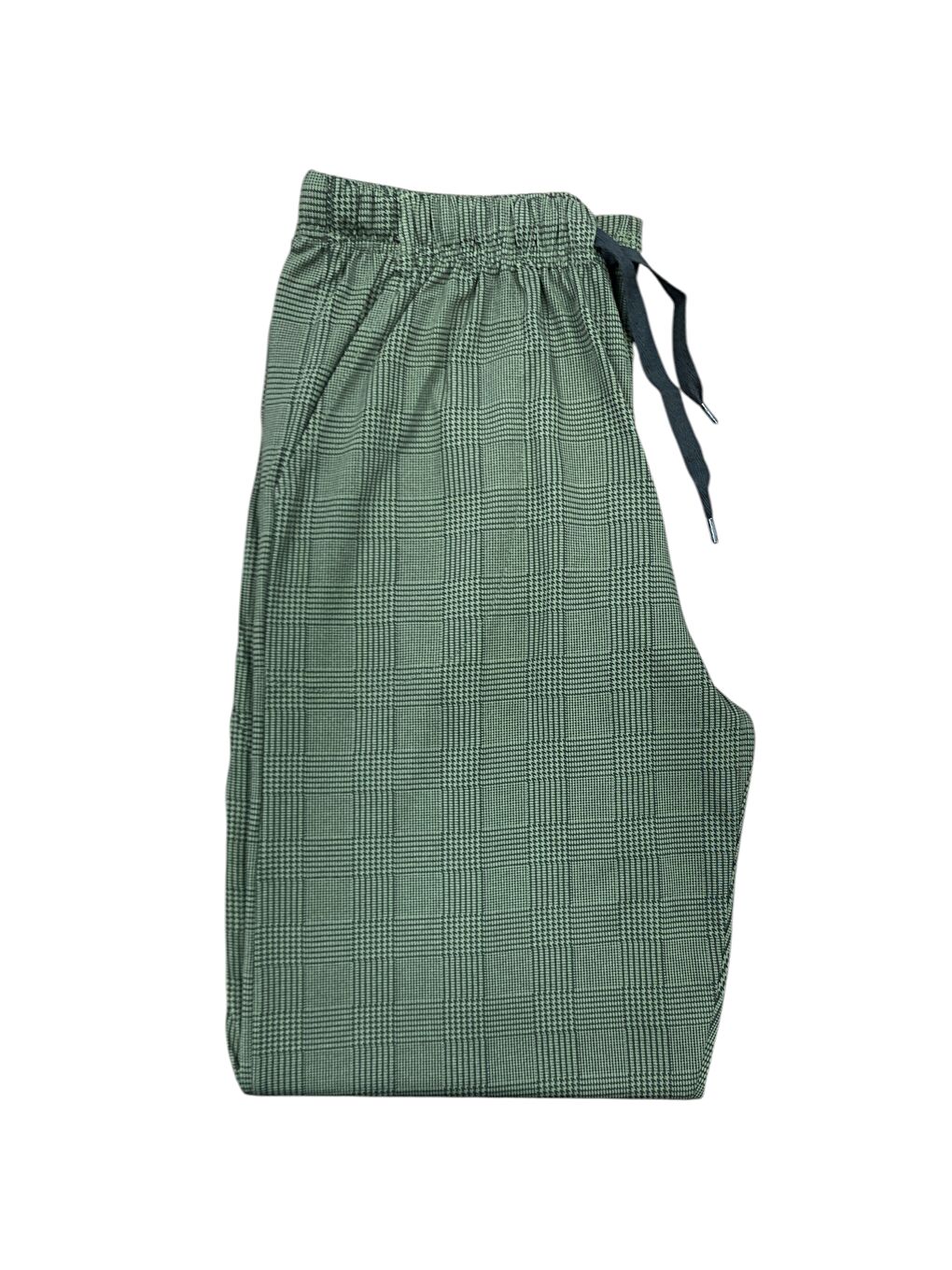 Haki Erkek %100 Doğal Pamuk Cepli Yüksek Kalite Rahat Pijama Altı-2