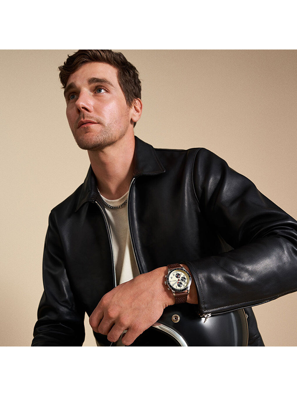 Kahverengi FFS6042 Erkek Kol Saati-3