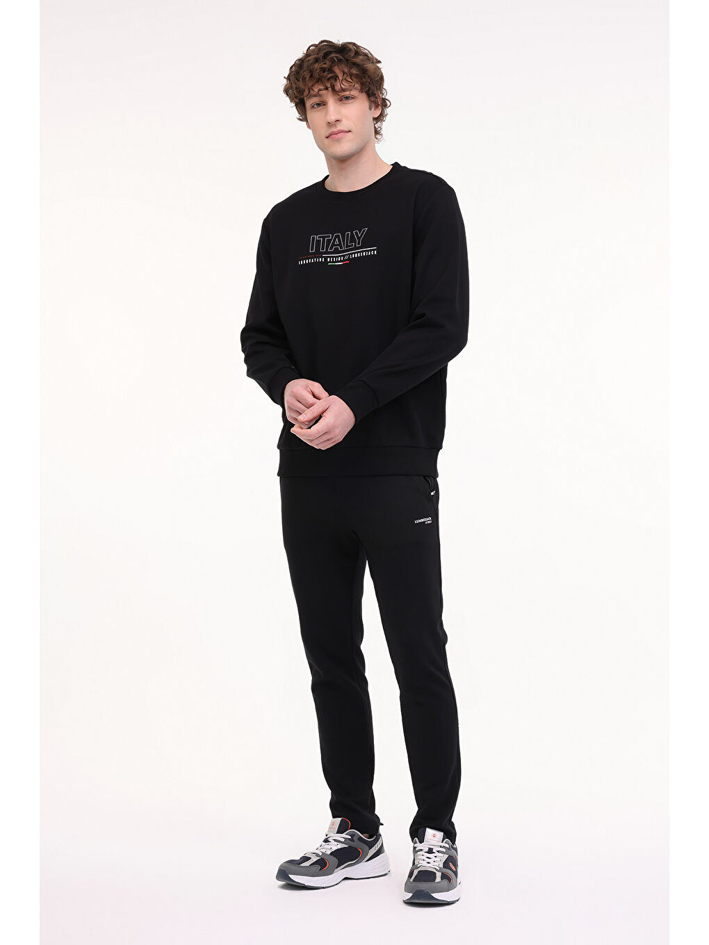 ML RENATO 16ITL413 5FX Siyah Erkek Sweatshirt-2