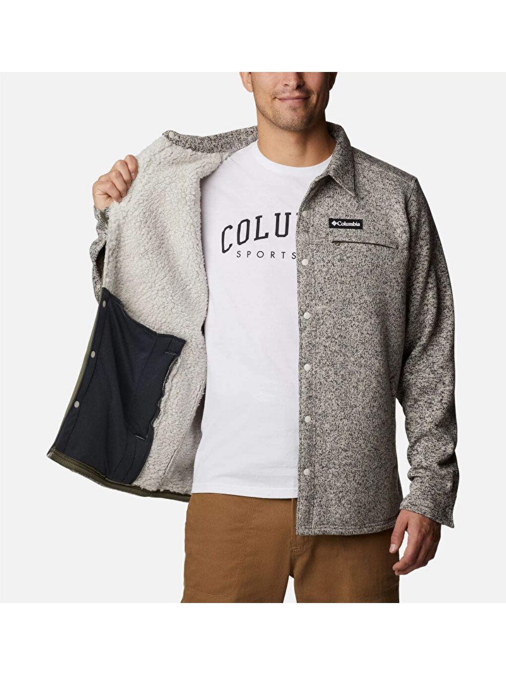 Yeşil Sweater Weather™ Shirt Jacket Erkek Polar Ceket AM1376-278-5