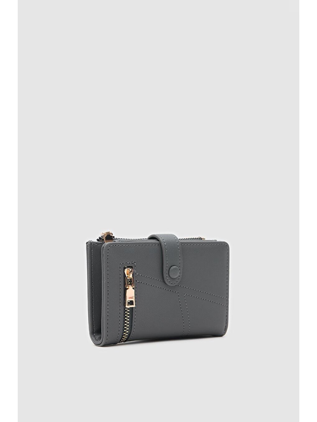 Earl Fermuarlı Cüzdan Antrasit-1