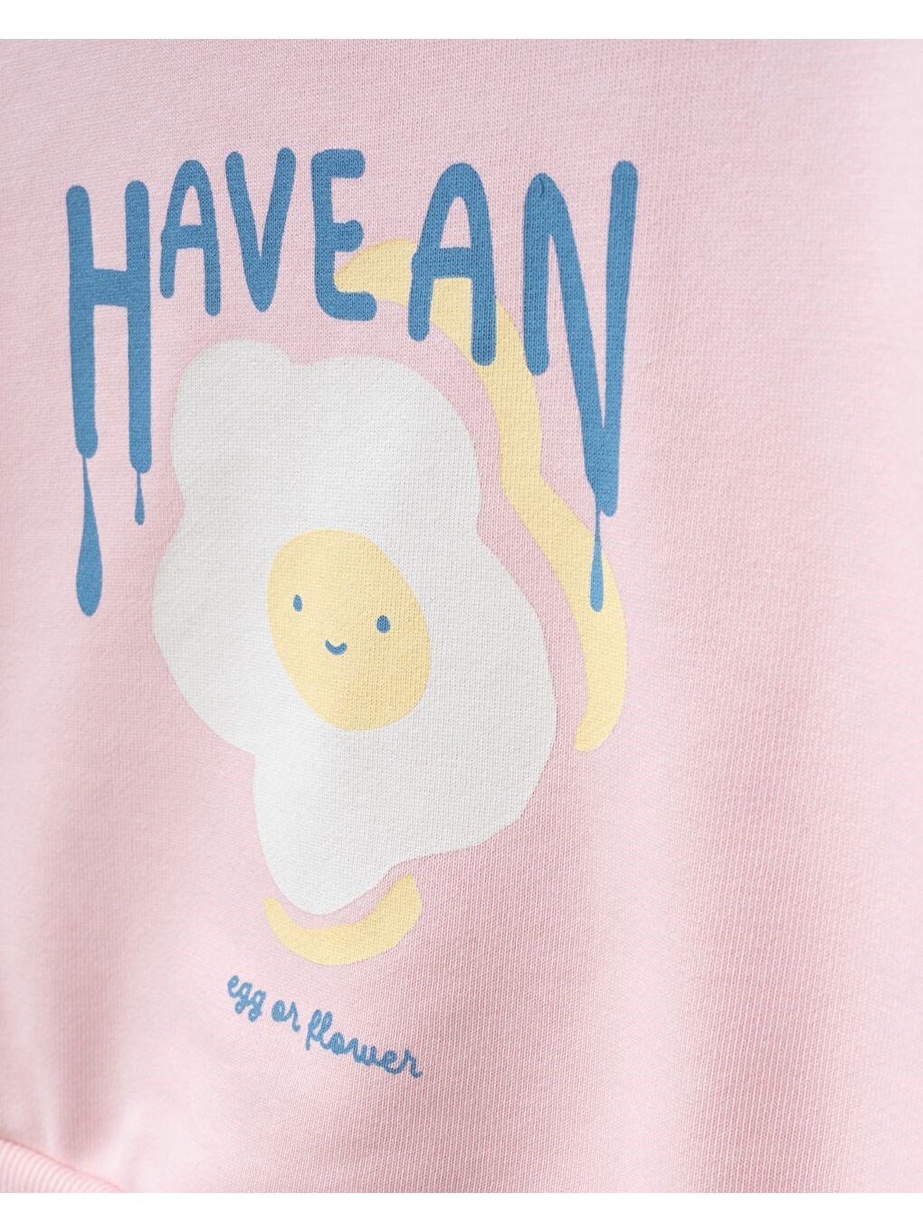 Karışık Kız Çocuk Pamuklu Çiçek Baskılı Pembe Sweatshirt Ve Desenli Eşofman Takımı-1