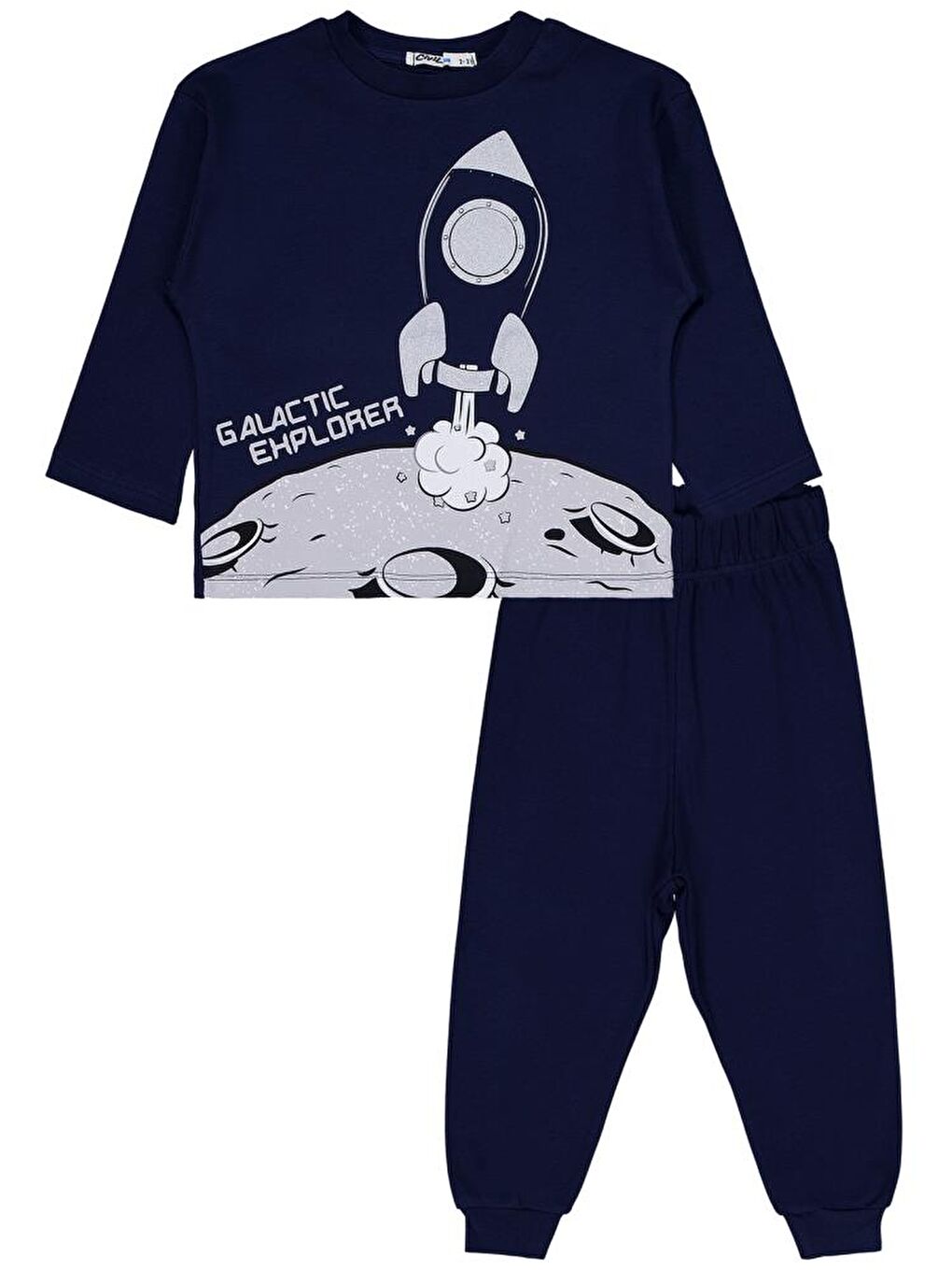 Lacivert Boys Galatic Baskılı 2-5 Yaş Eşofman Takımı-1