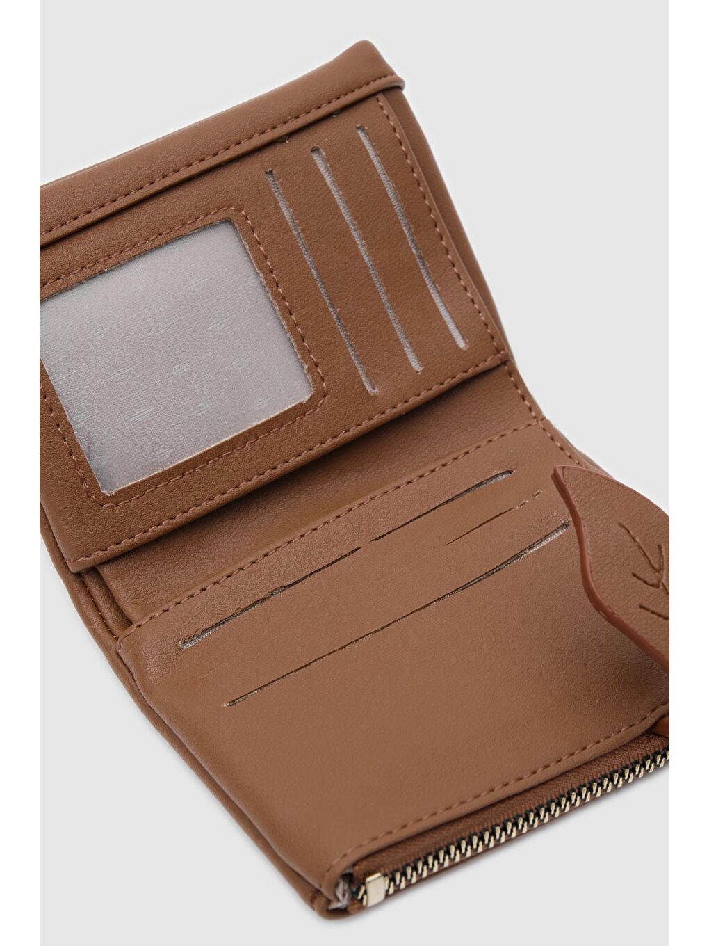 Kahverengi Vica Kadın Cüzdan Taba-3