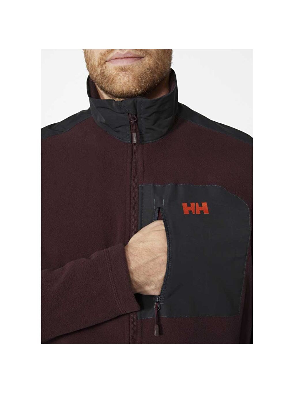 Helly Hansen Bordo Daybreaker Block Jacket Erkek Polar Ceket HHA.49454.658 Bordo - 3