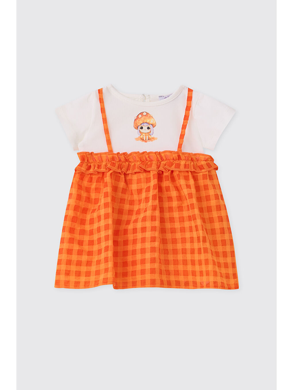 Turuncu Kız Bebek Oranj Elbise
