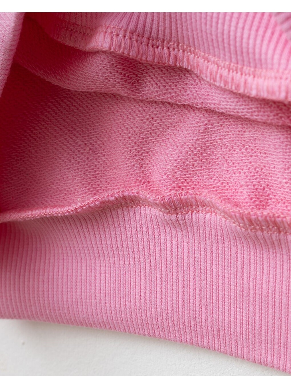 Kız Çocuk Çilek Nakışlı Pembe Sweatshirt Ve Tayt Takımı-4