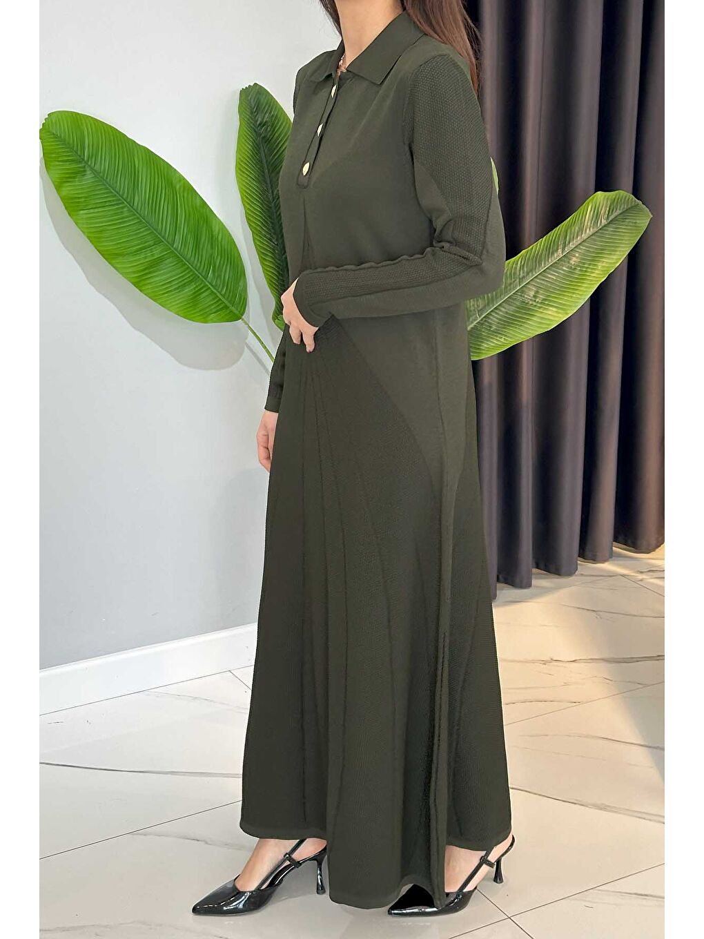 Elbise 1423 Acı Yeşil-1