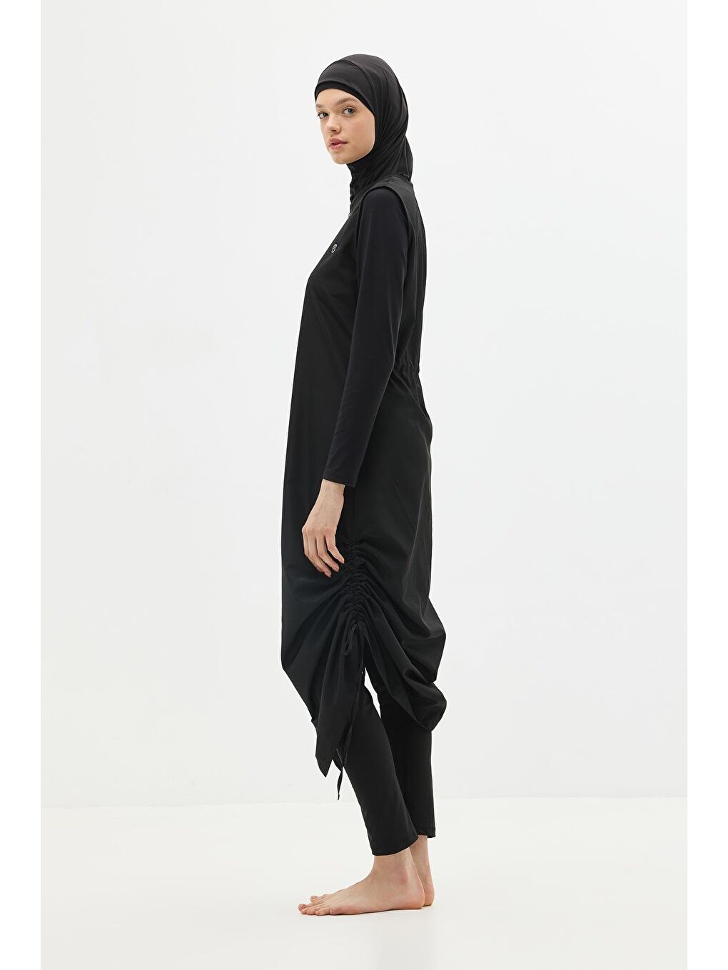 Tam Boy 5’Li Tesettür Mayo 6068 Siyah-1