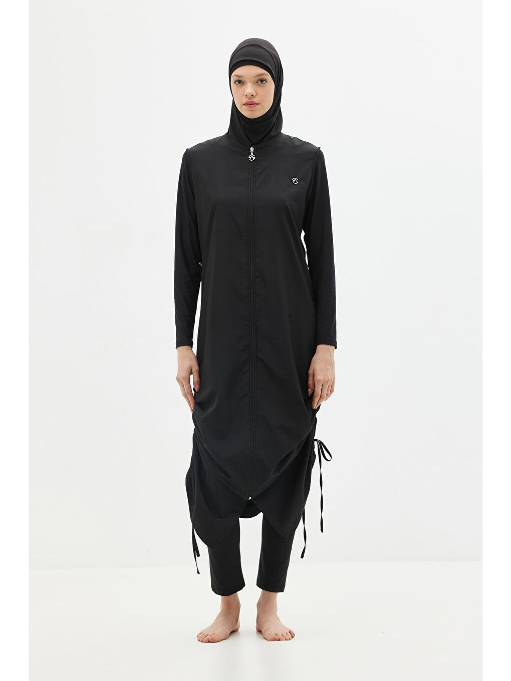 Tam Boy 5’Li Tesettür Mayo 6068 Siyah-3