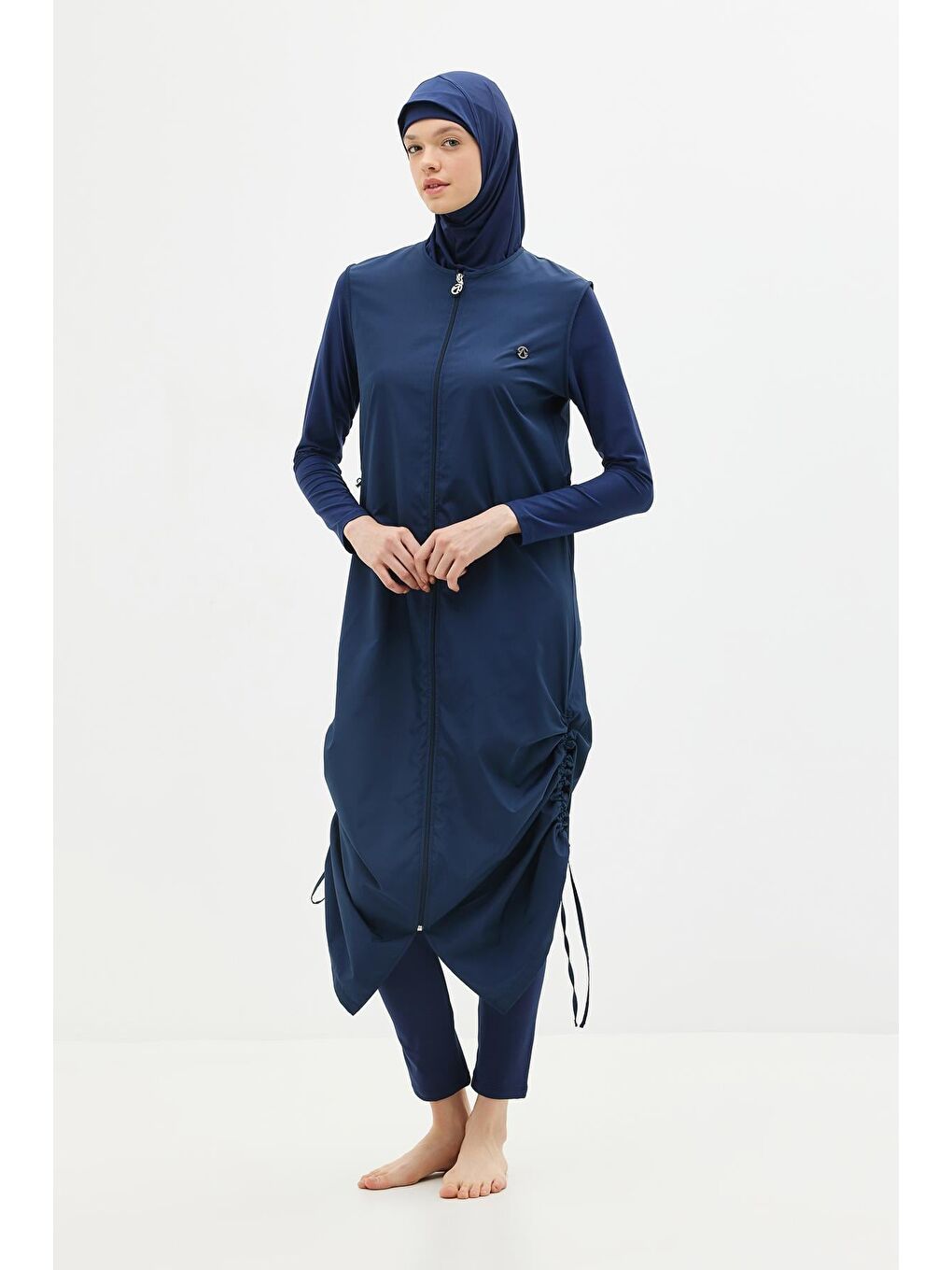Tam Boy 5’Li Tesettür Mayo 6068 Lacivert-3
