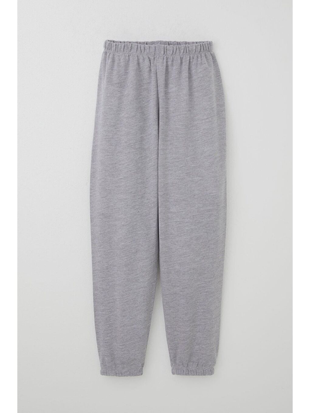 Erkek Çocuk Pijama Takımı Verev Çizgi Desenli Açık Gri (4 Yaş)-2