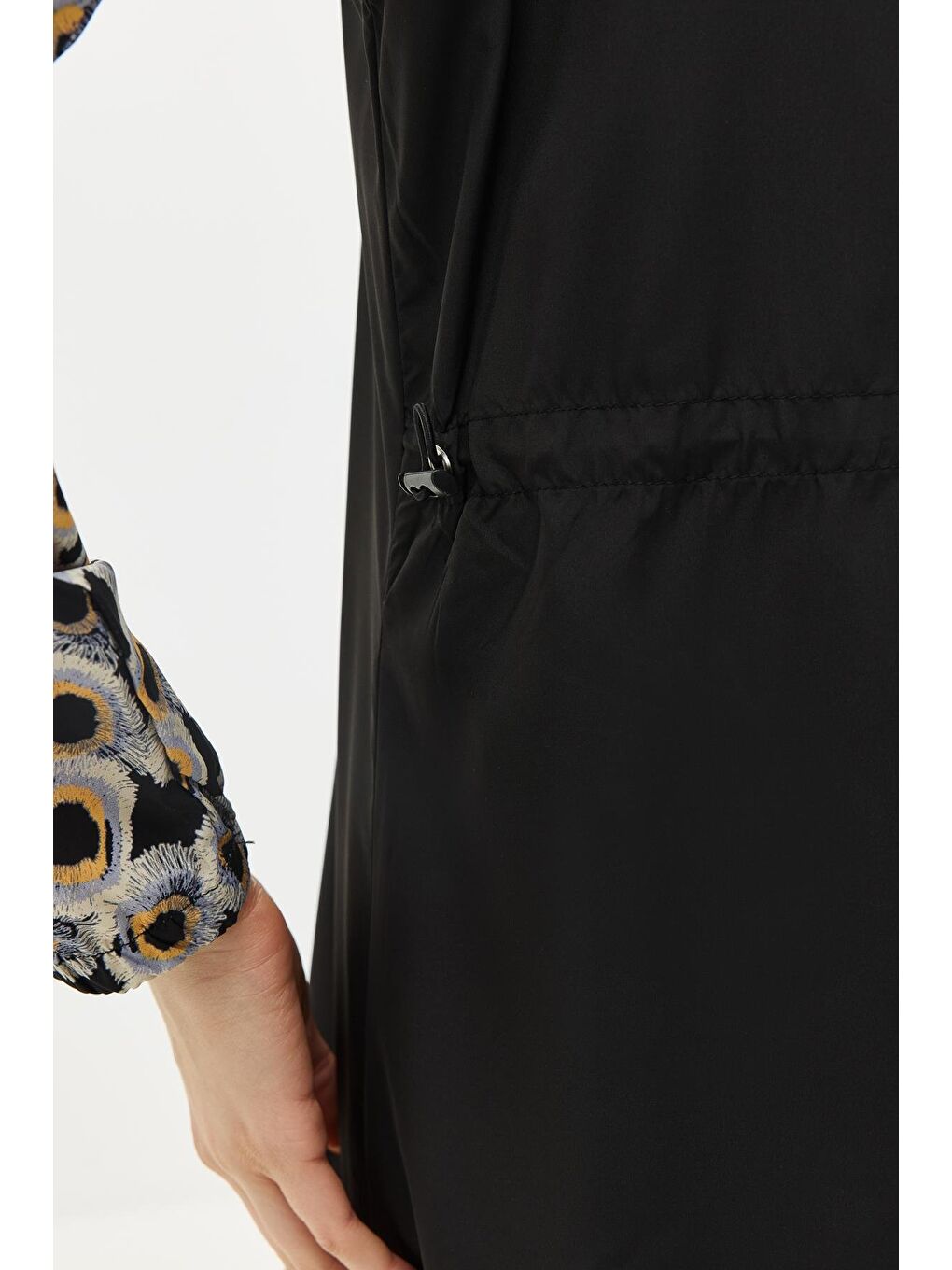 Paraşüt Kumaş 4’Lü Tesettür Mayo 6168 Siyah-9