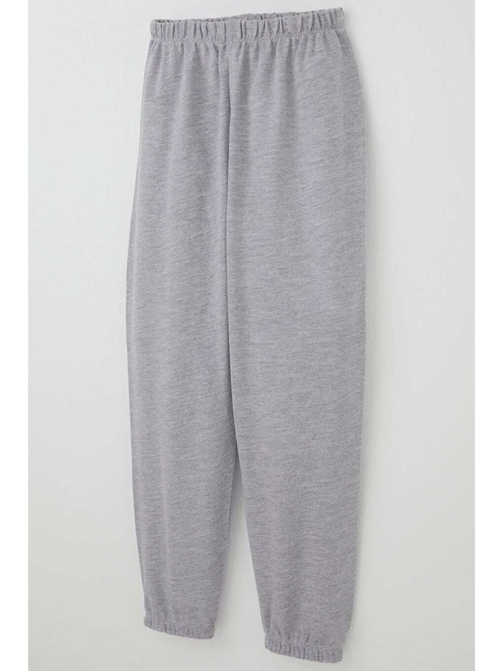 Erkek Çocuk Pijama Takımı Verev Çizgi Desenli Açık Gri (4 Yaş)-6