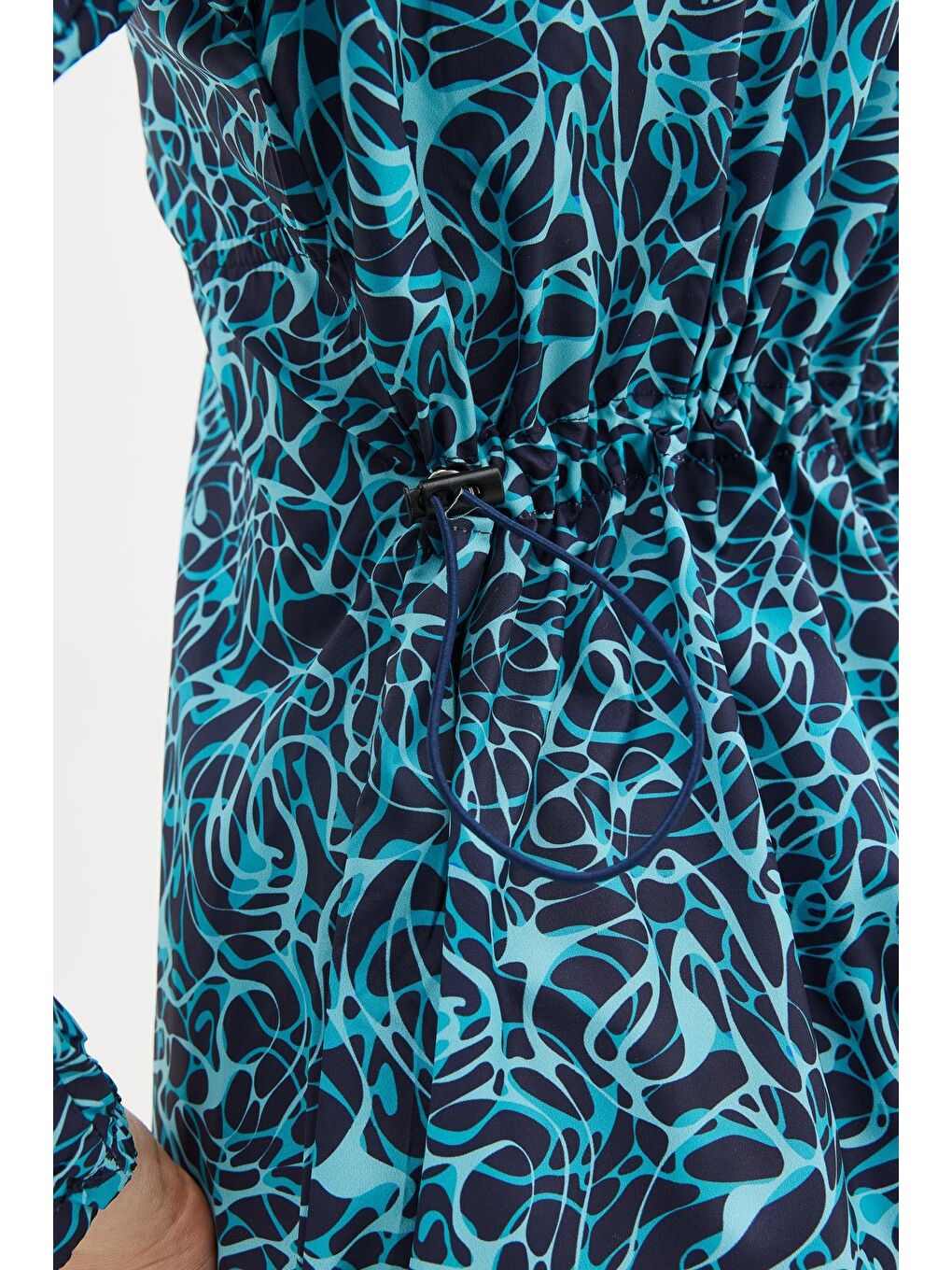 Paraşüt Kumaş 3’Lü Tesettür Mayo 6039 Lacivert-8