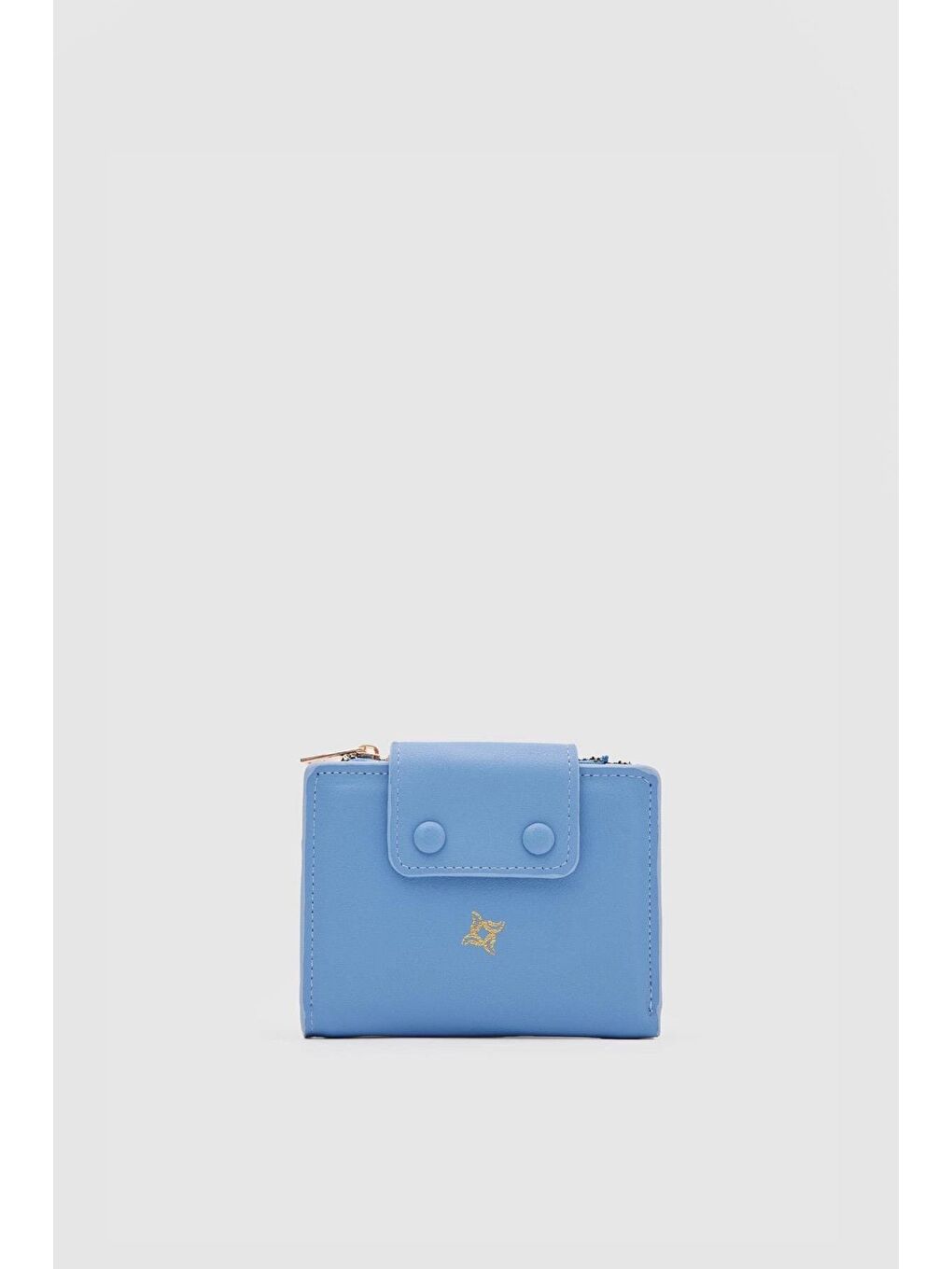 June Katlamalı Cüzdan Mavi